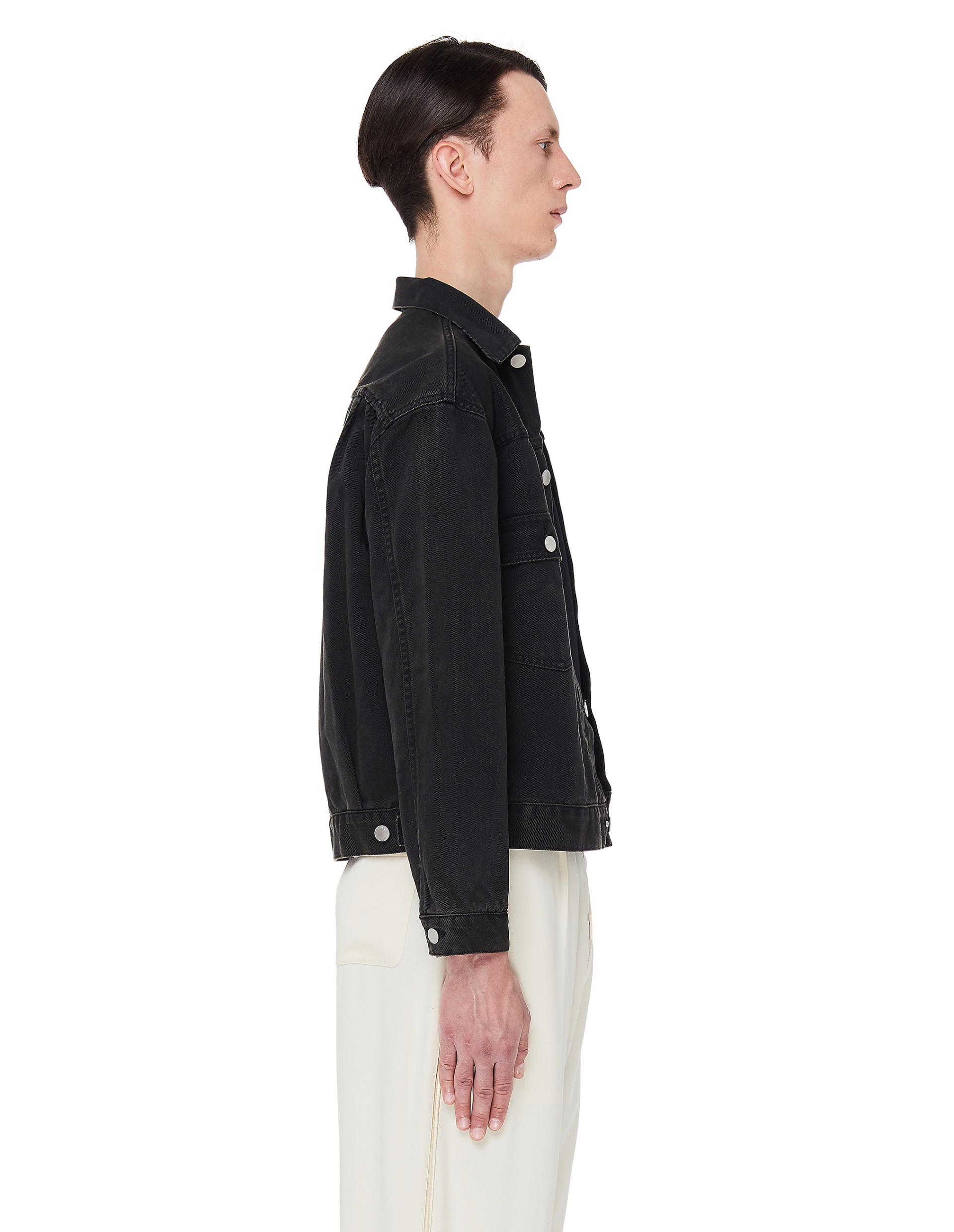 John Elliott Черная джинсовая куртка