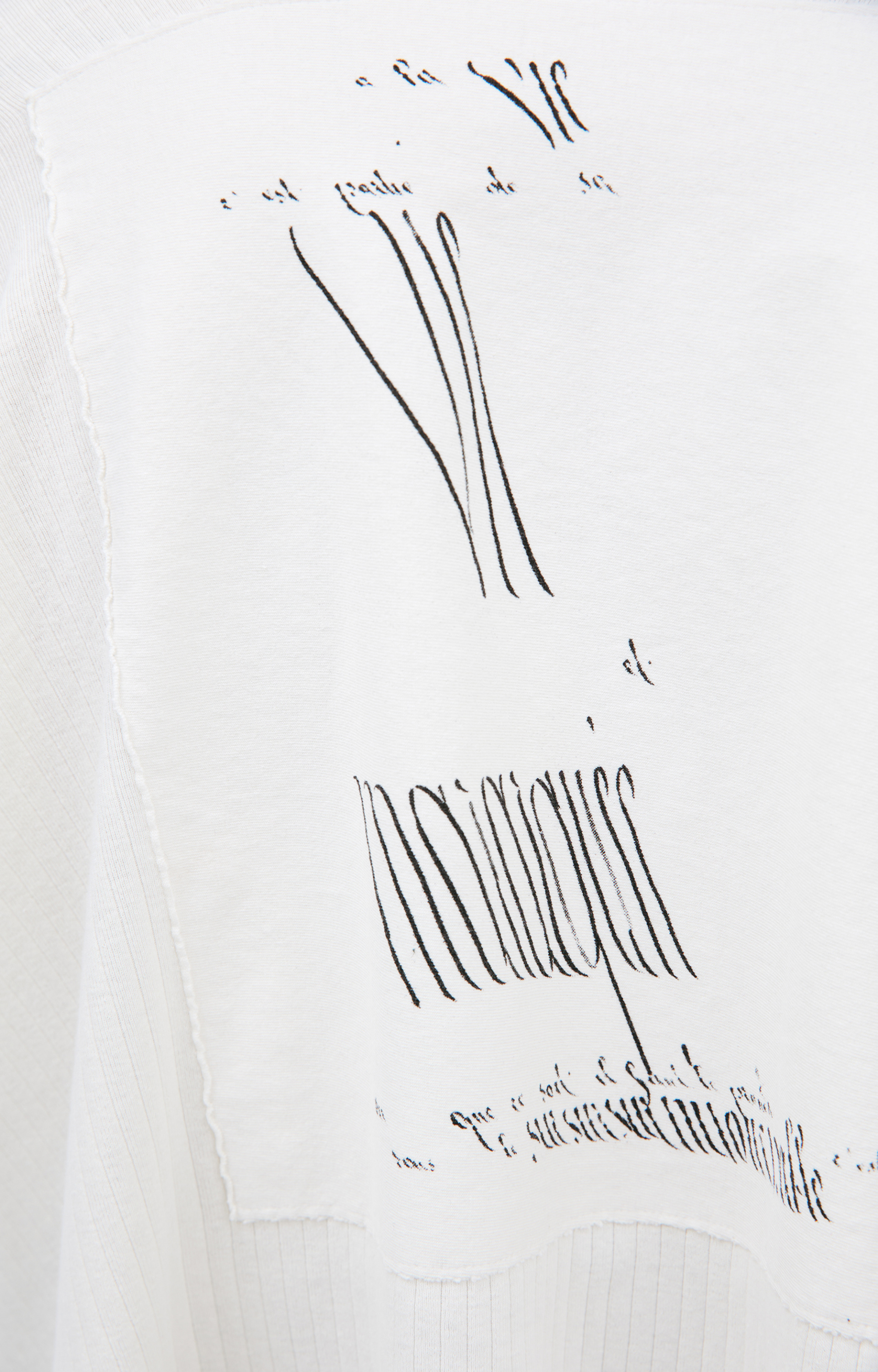 Enfants Riches Déprimés Белый лонгслив с патчем