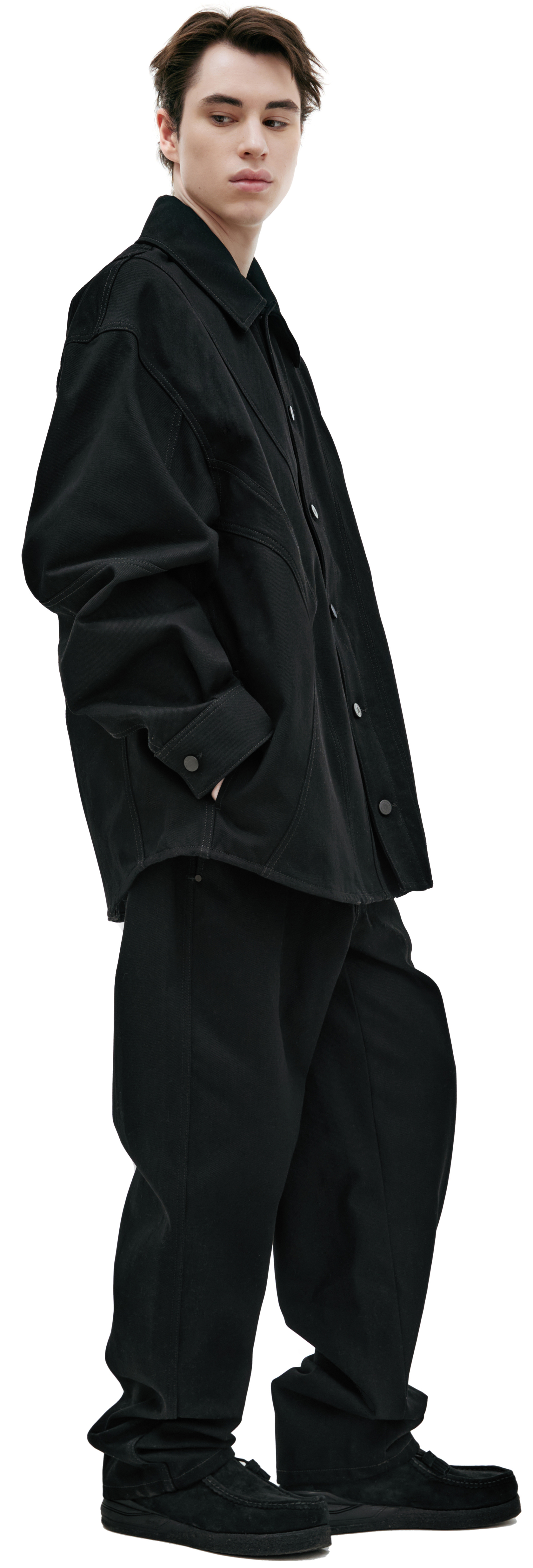 LOUIS GABRIEL NOUCHI Джинсовая куртка с фигурными швами