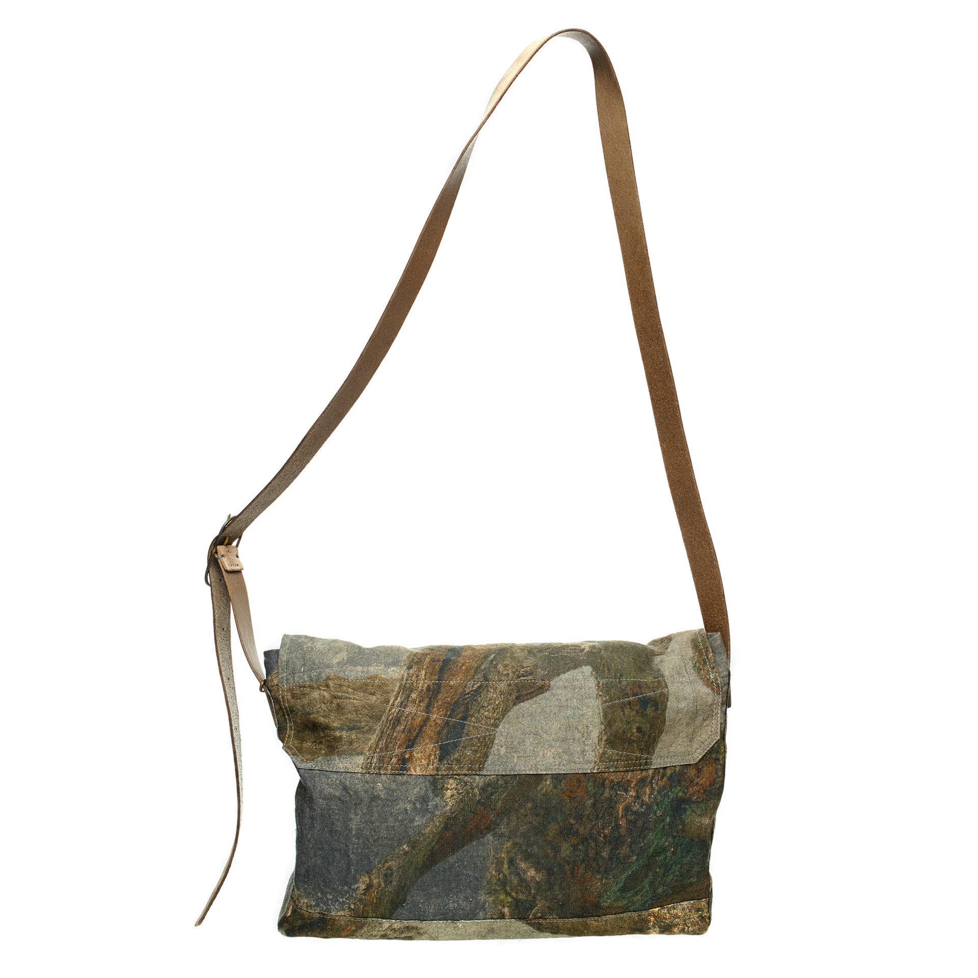 Ziggy Chen Хаки сумка с принтом