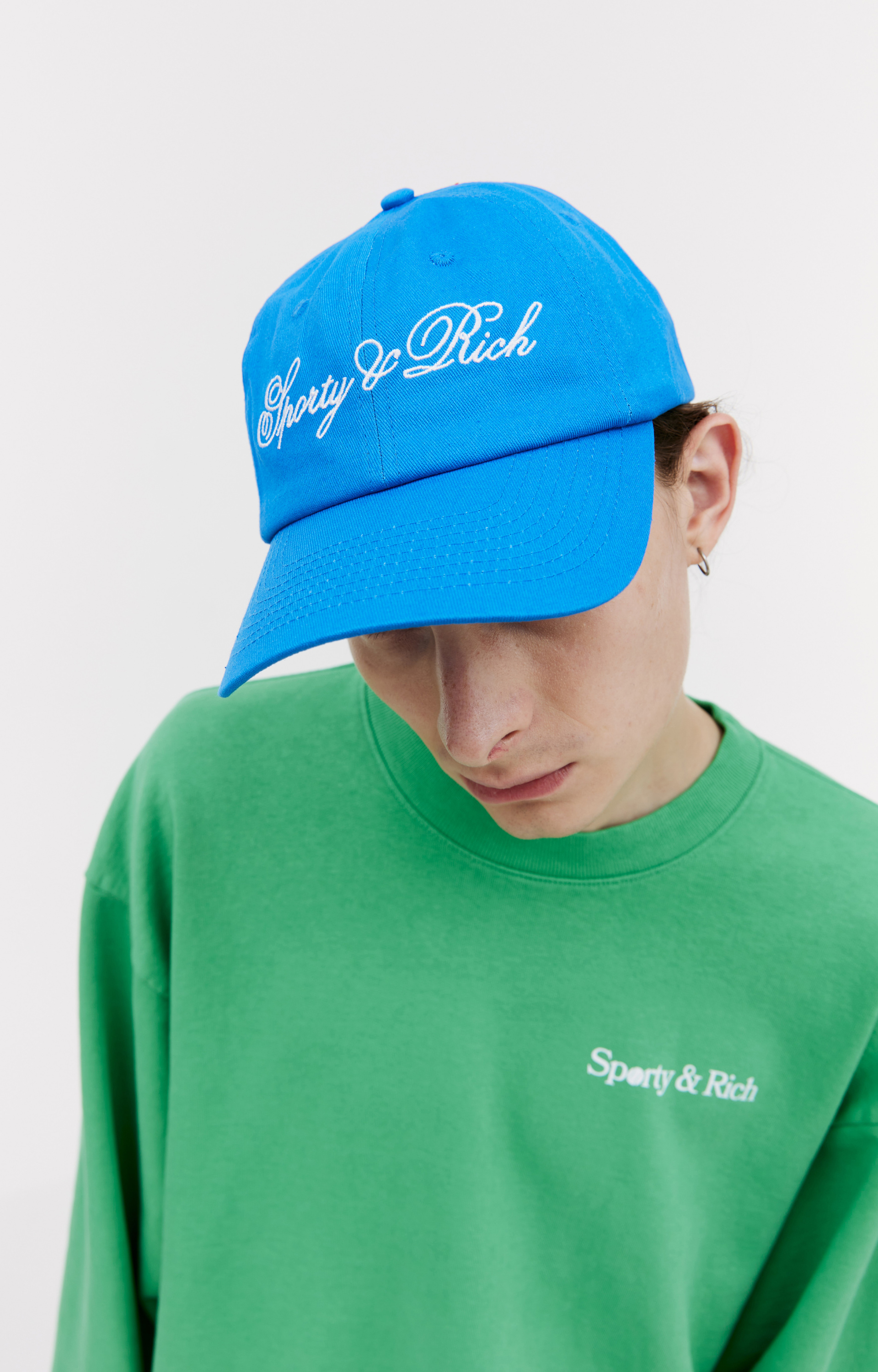 SPORTY & RICH Кепка с вышивкой логотипа