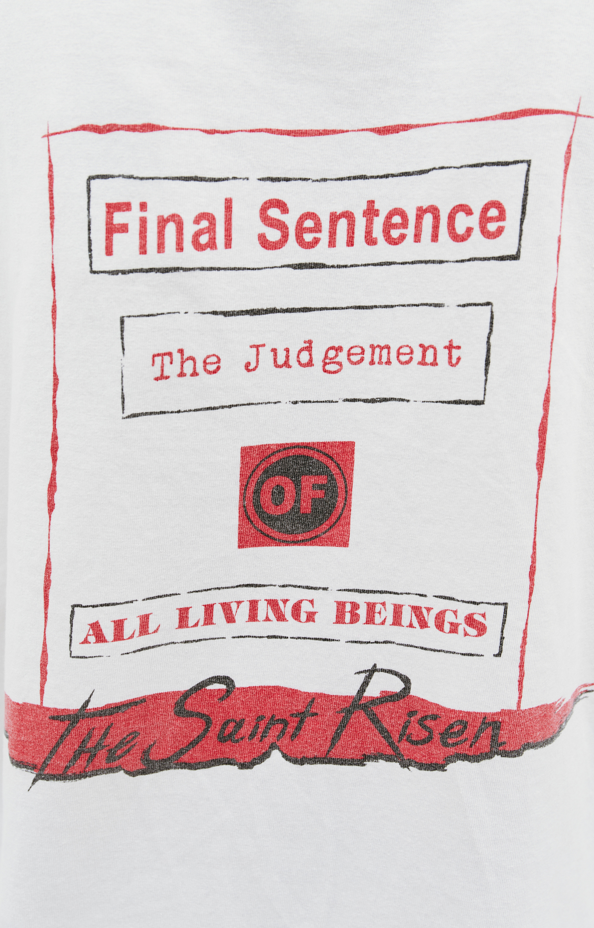 Saint Michael Футболка Denim Tears x Saint Michael с принтом