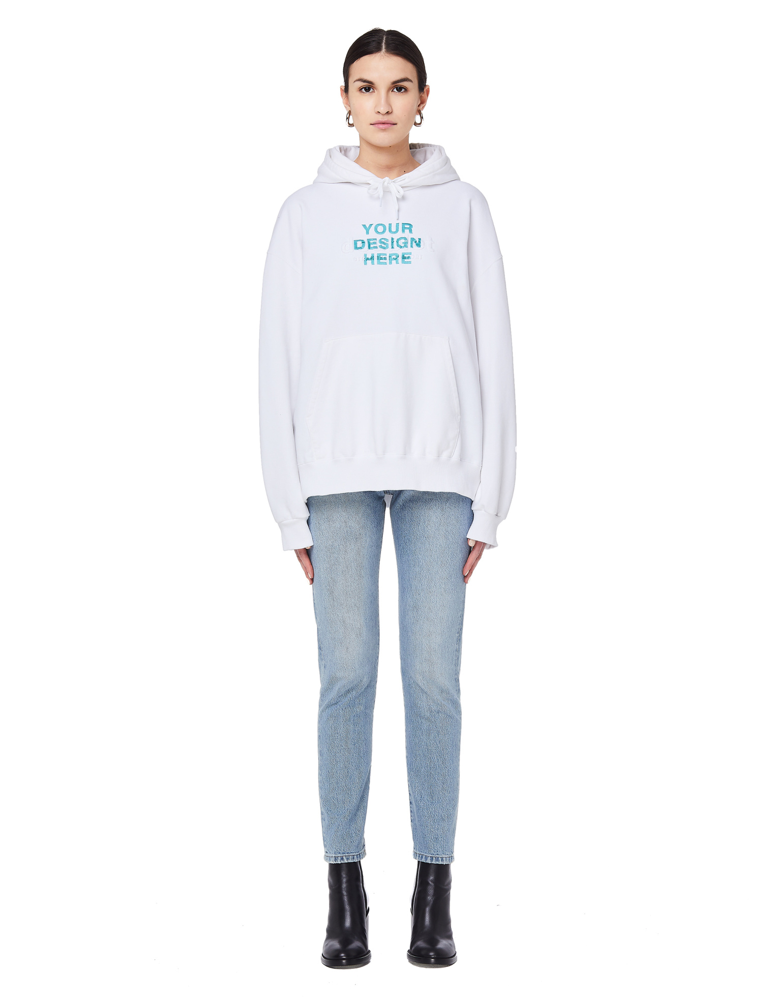 Doublet Хлопковое худи с вышивкой Your Design Here
