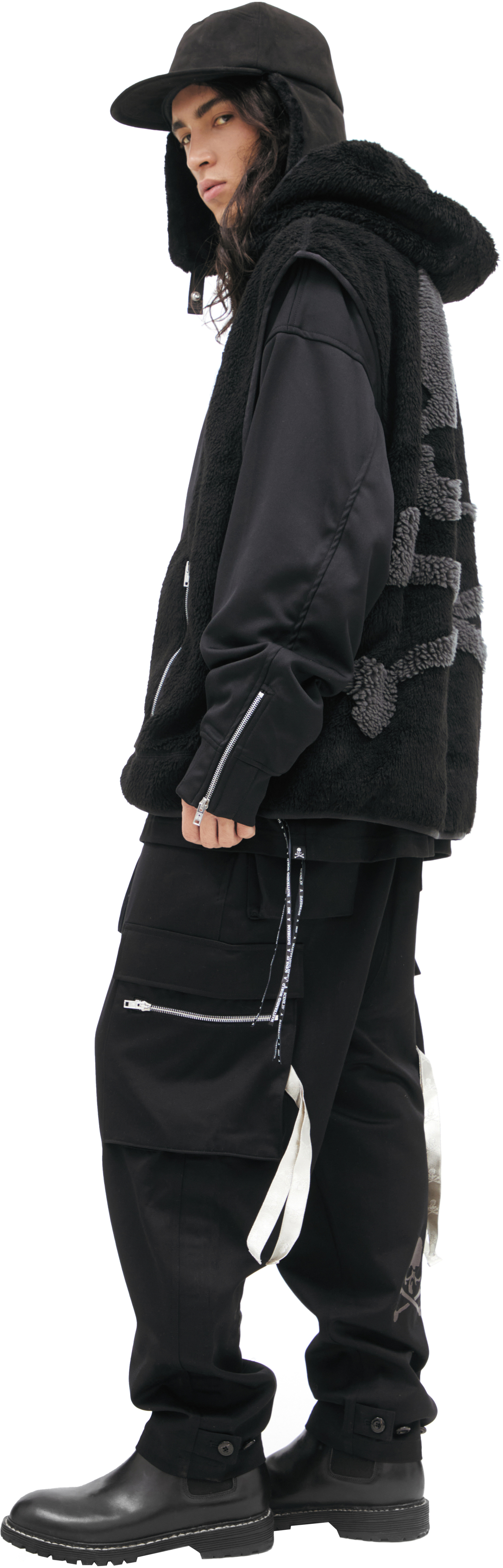 Mastermind WORLD Плюшевый жилет с капюшоном