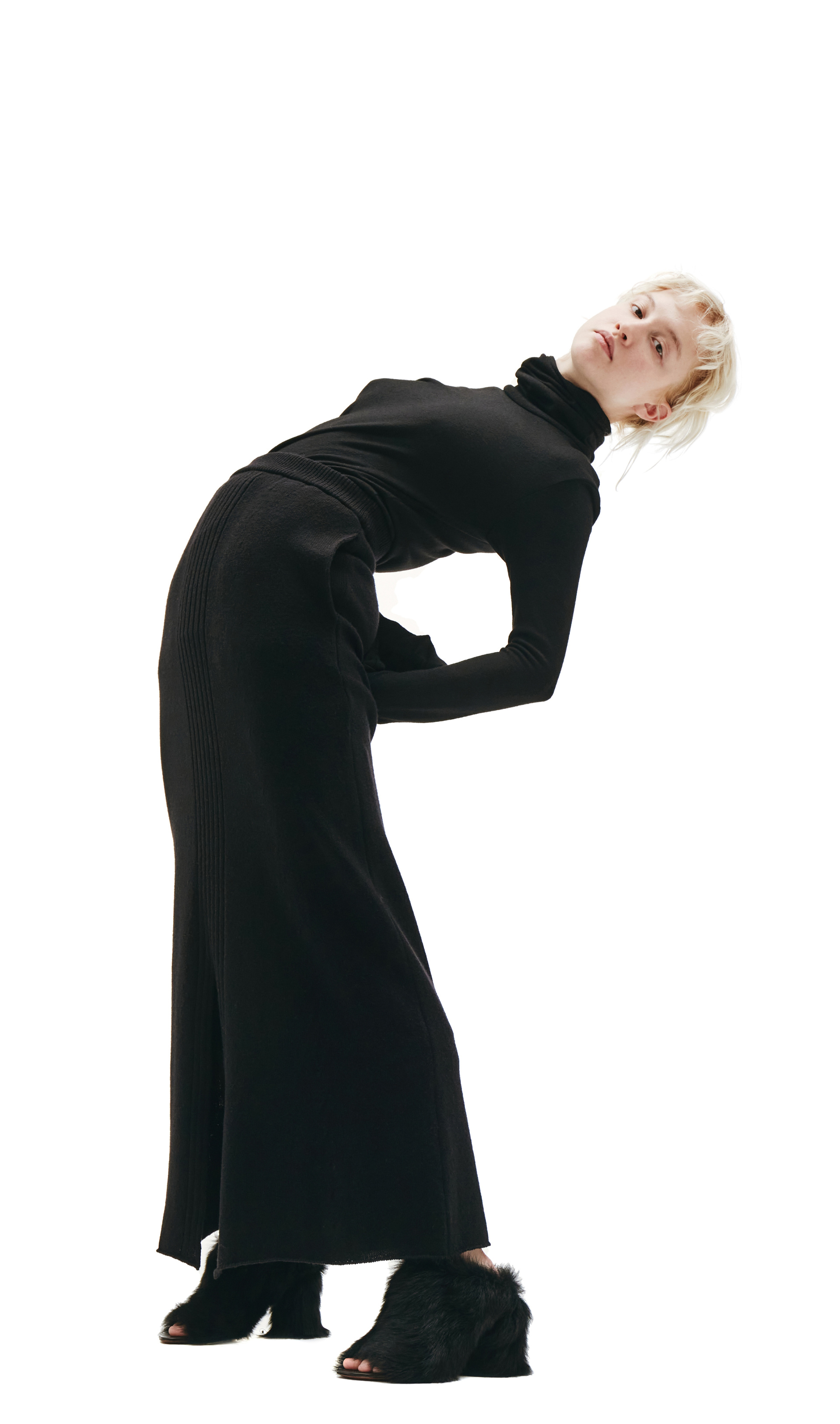 Y\'s Вязаная юбка с прорезью