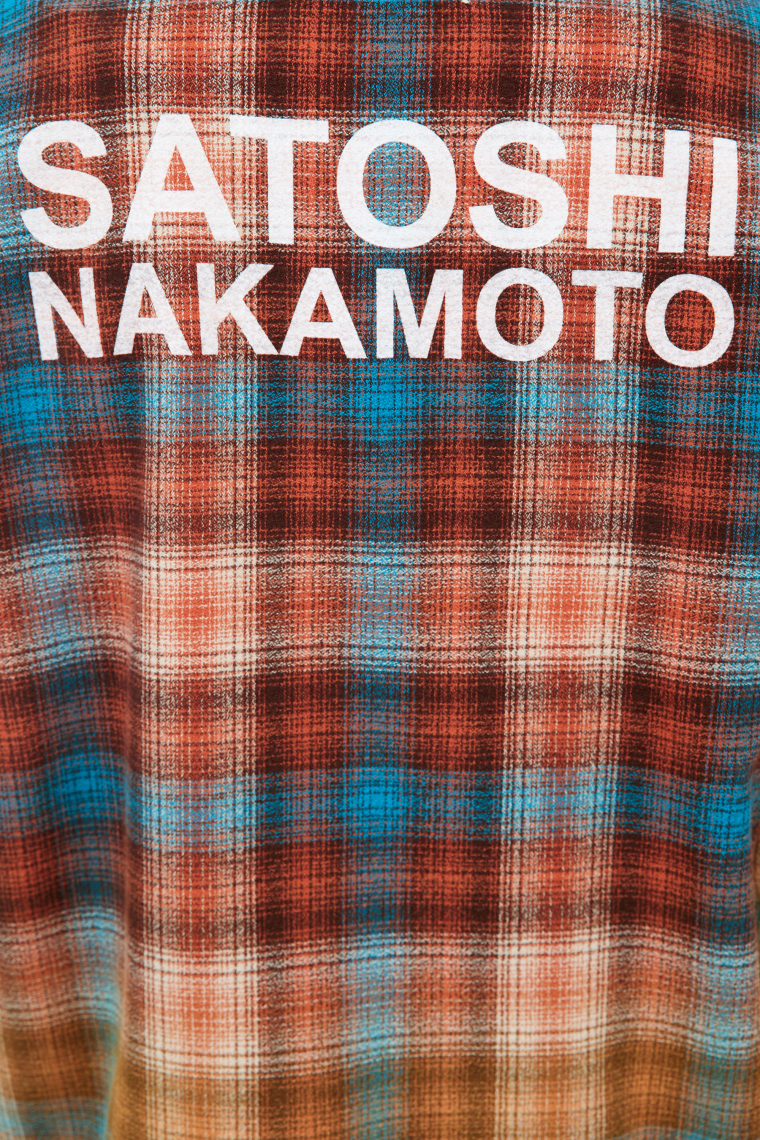Satoshi Nakamoto Клетчатая рубашка с накладным карманом