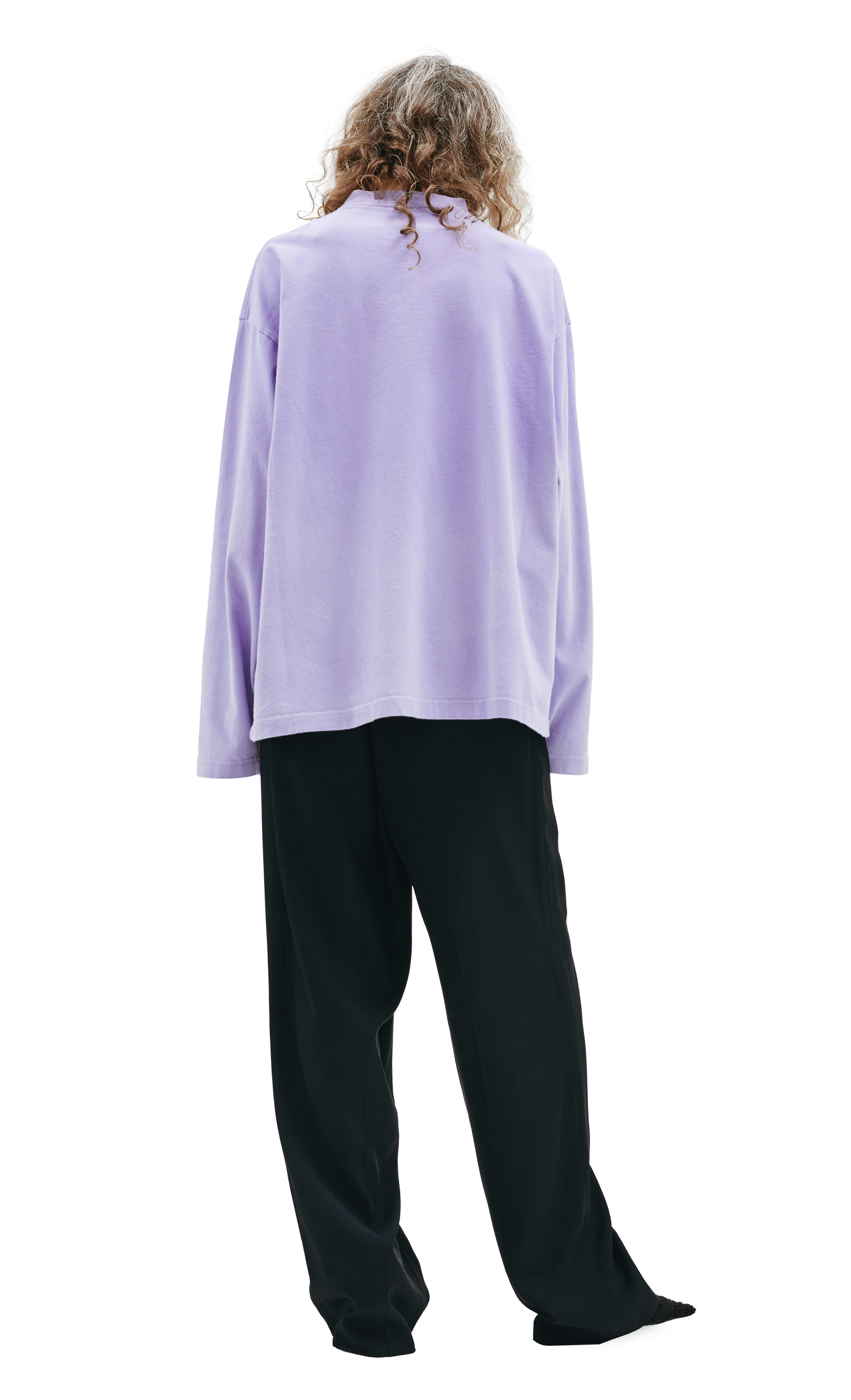 Balenciaga Лонгслив из хлопка с мини-вышивкой