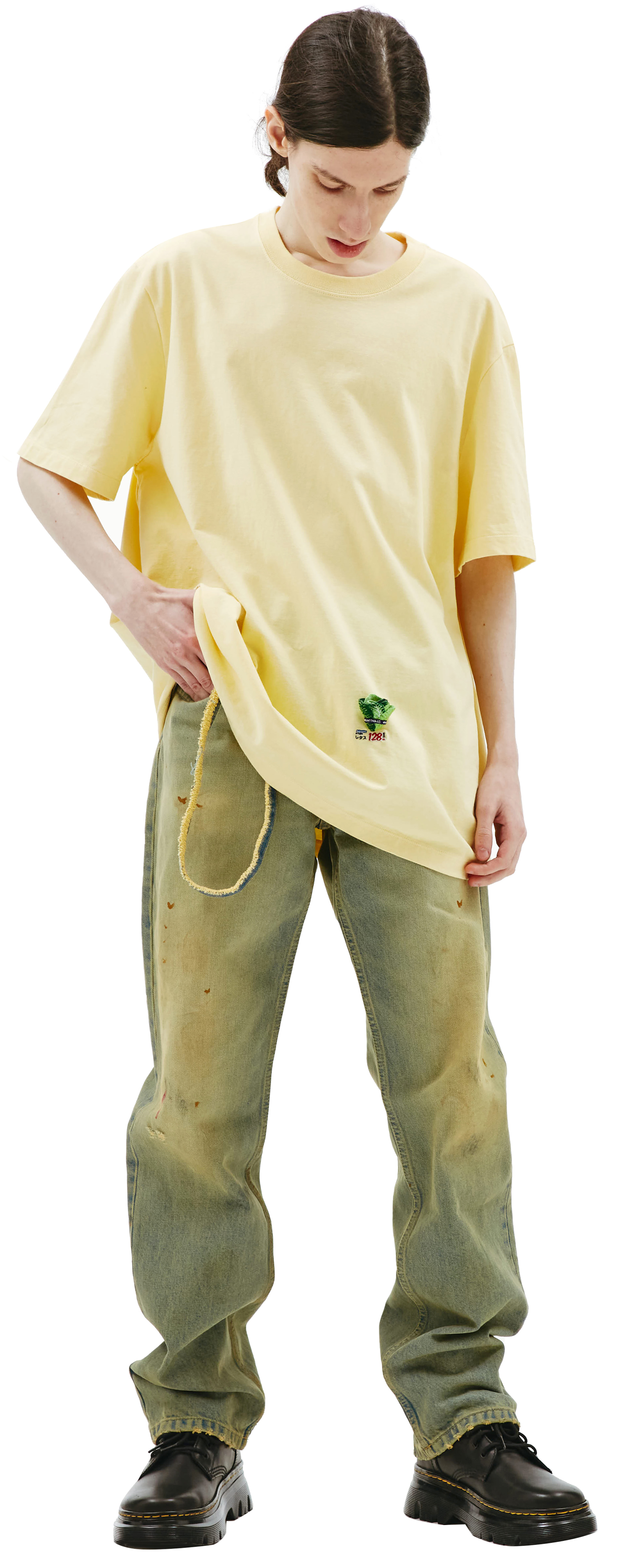 Doublet Футболка из хлопка с нашивкой