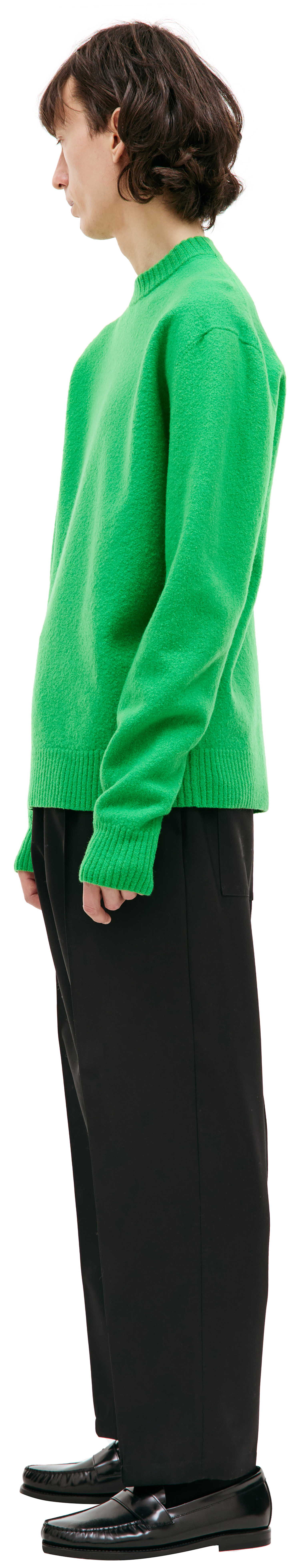 Jil Sander Шерстяной свитер с разрезами