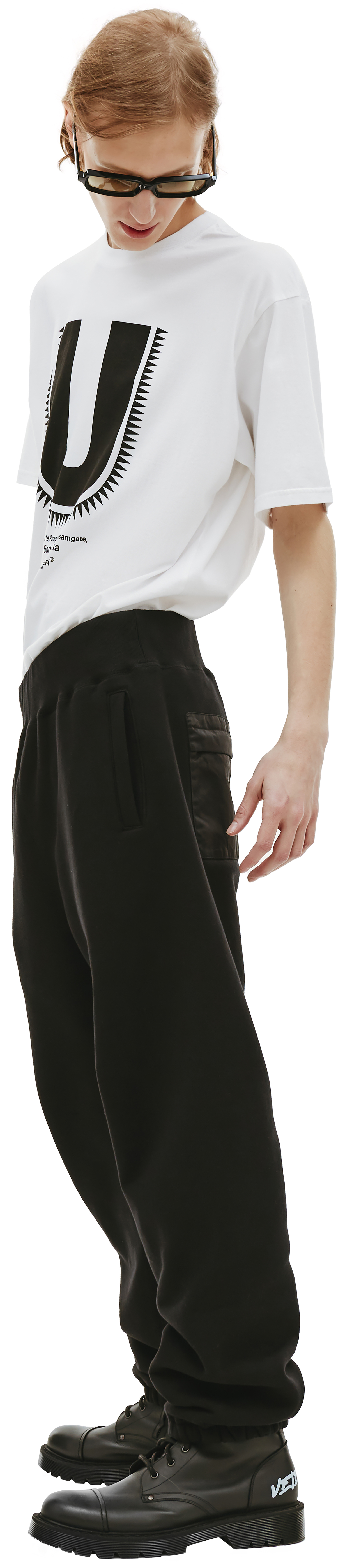 Undercover Спортивные брюки с вышивкой на кармане