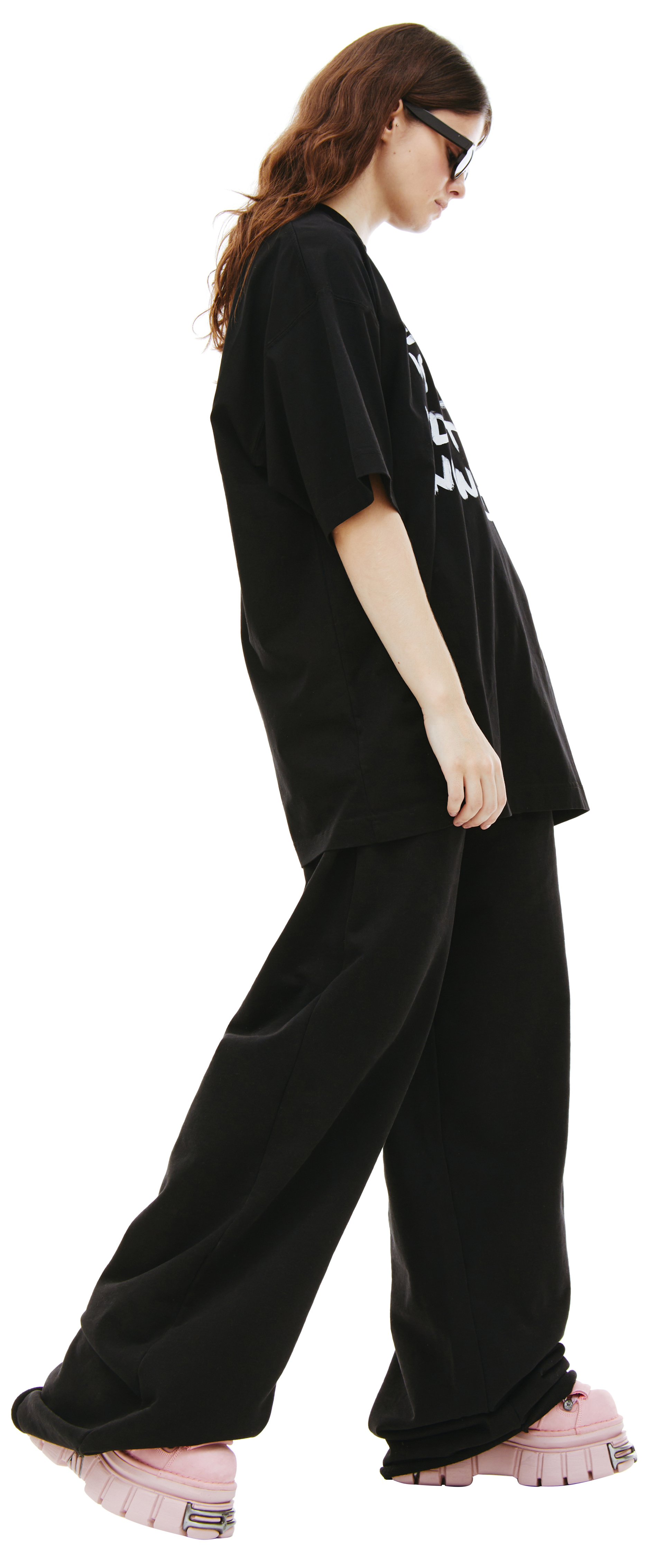 VETEMENTS Оверсайз футболка \'The Earth is flat\'