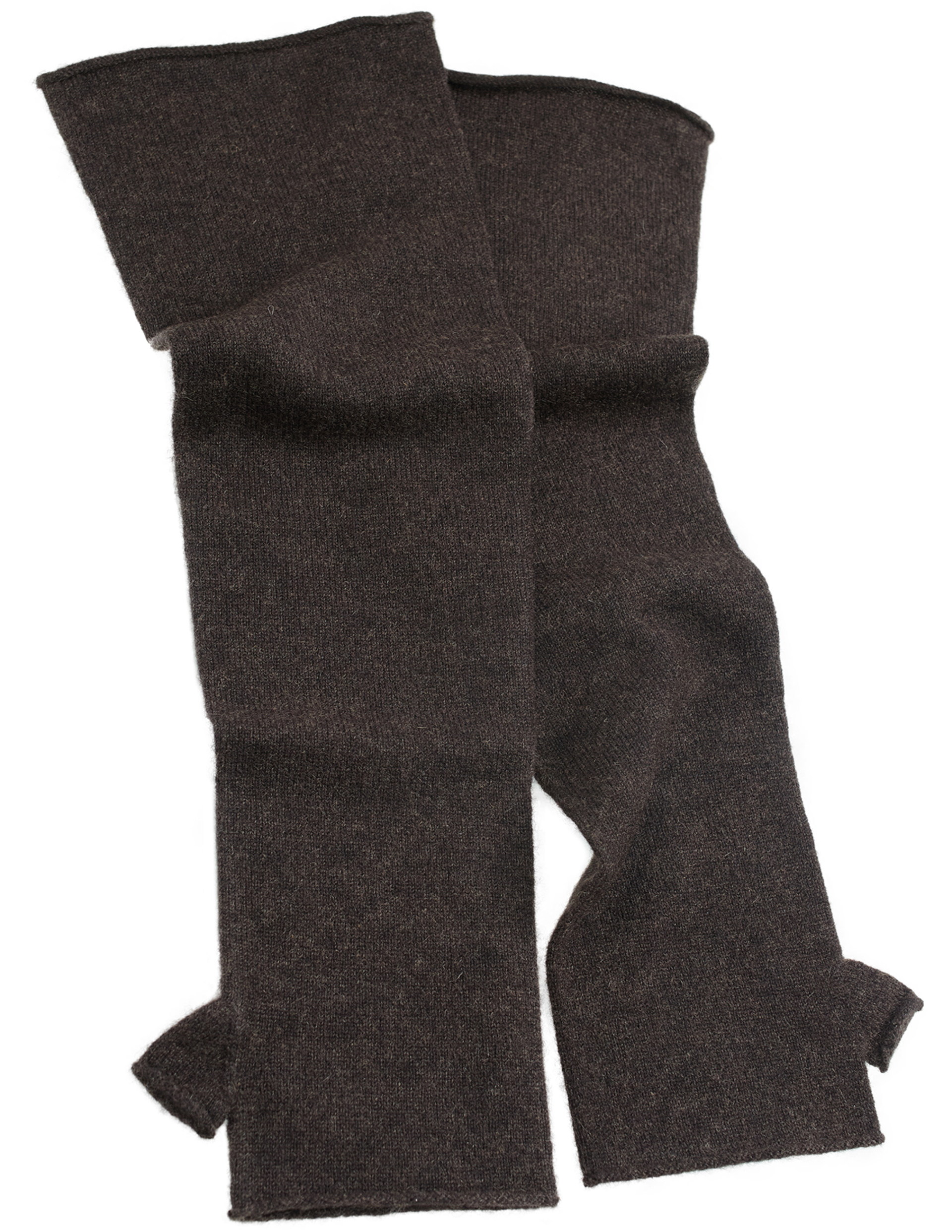 The Row Перчатки-10087-Y556 кашемир, обрезанные,коричневые