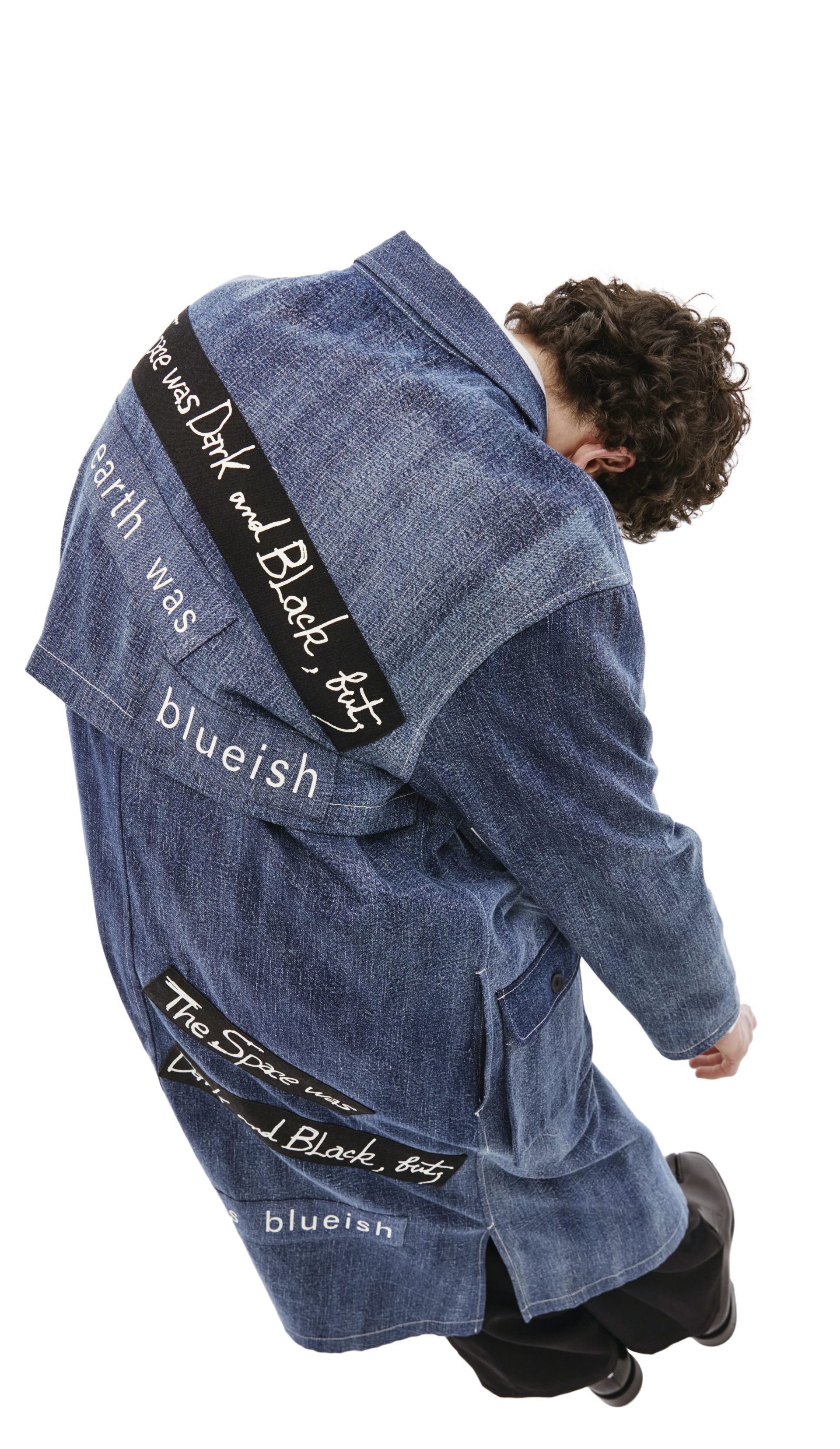 Yohji Yamamoto Синее джинсовое пальто