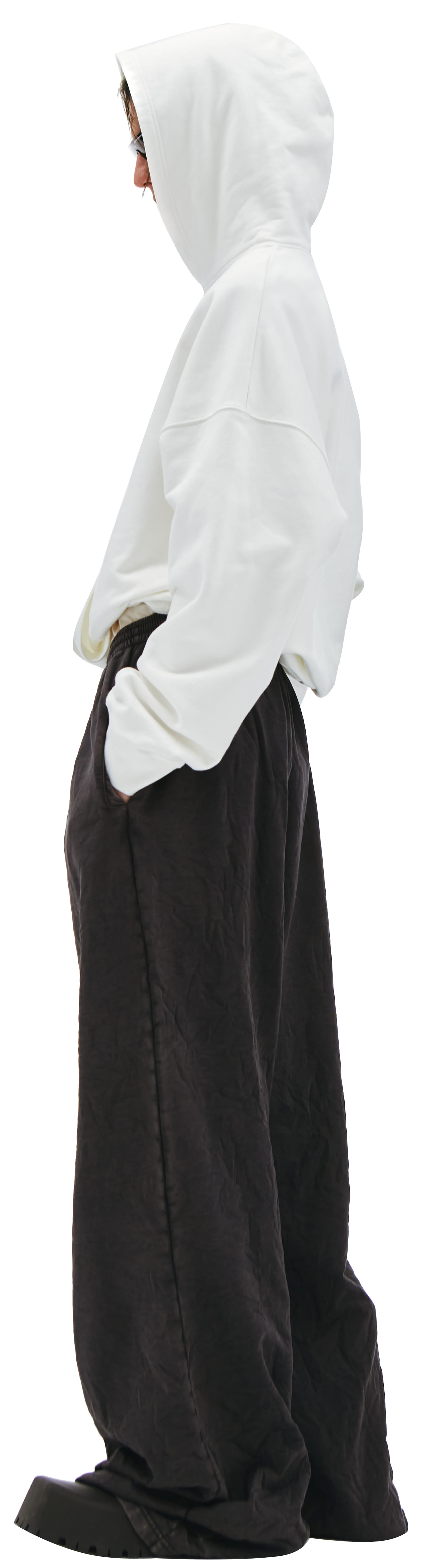 Balenciaga Широкие брюки с мятым эффектом