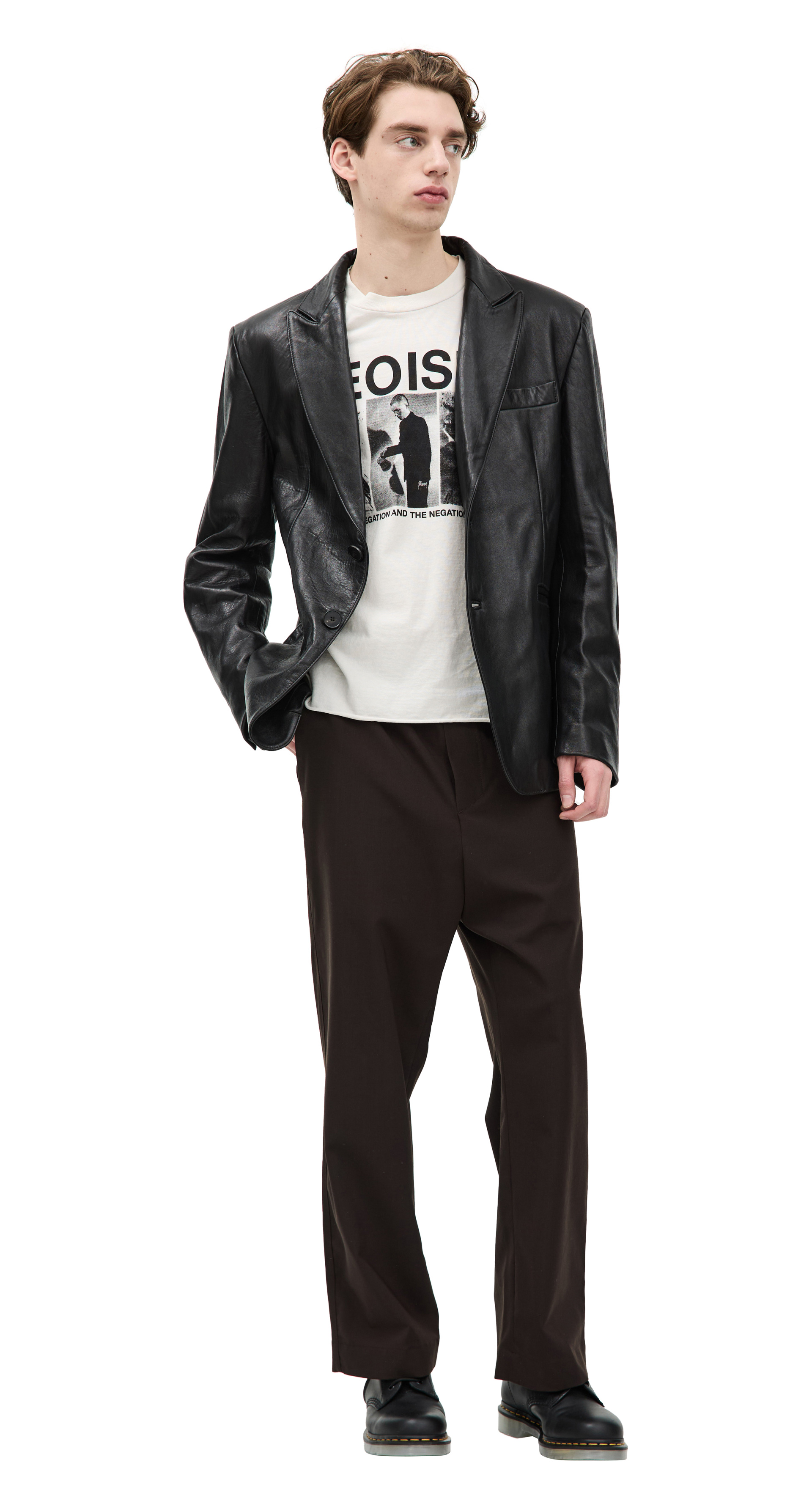 Enfants Riches Déprimés Однобортный жакет из кожи