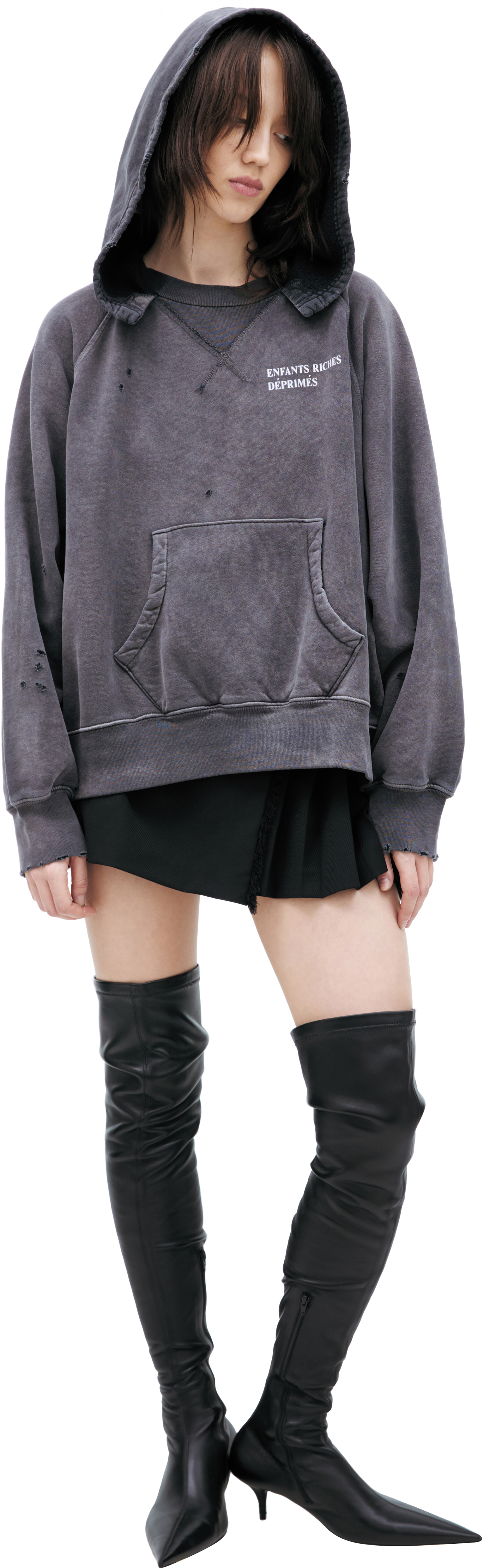 Enfants Riches Déprimés Черное худи с логотипом