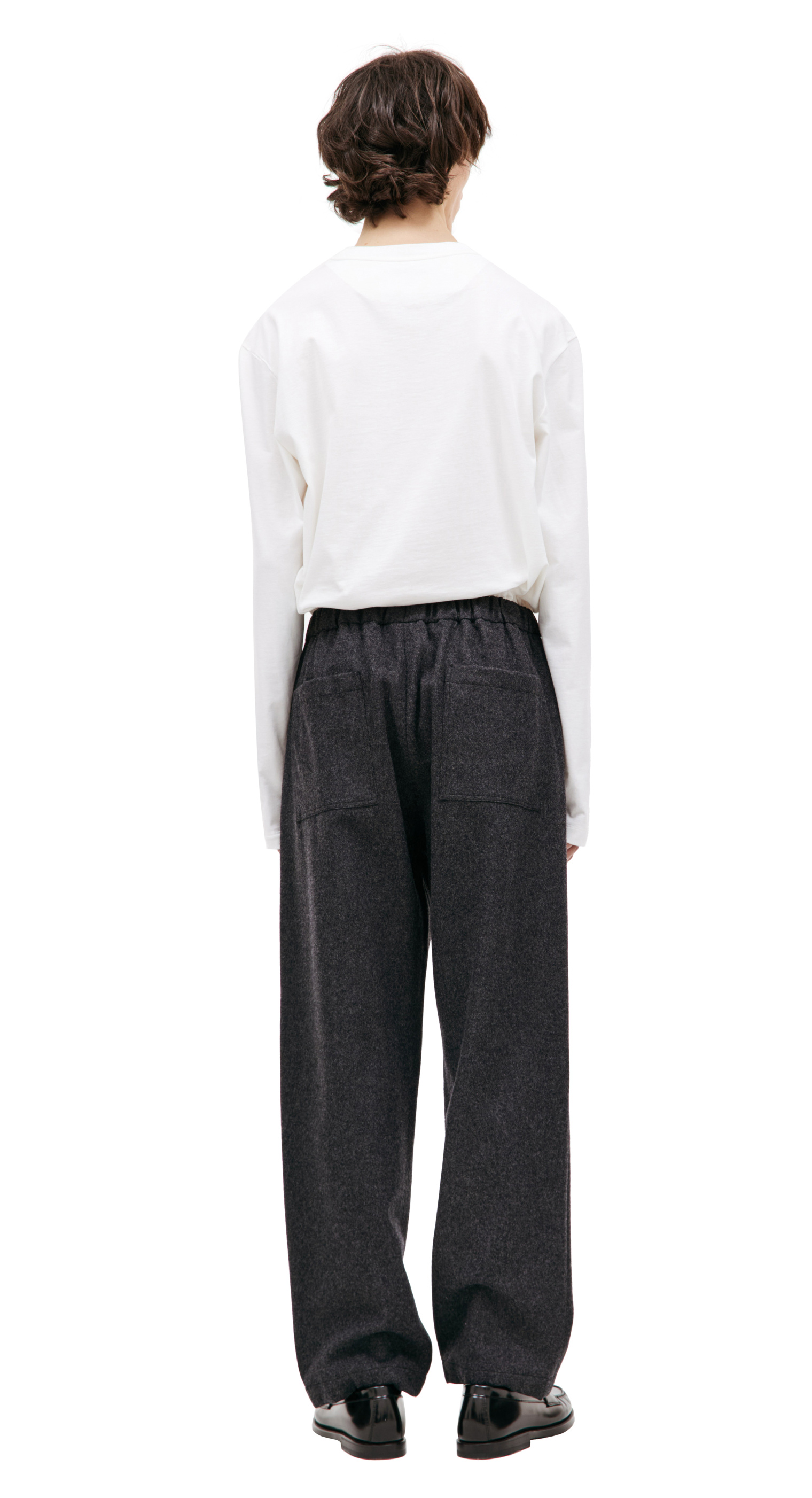 Jil Sander Шерстяные брюки на резинке