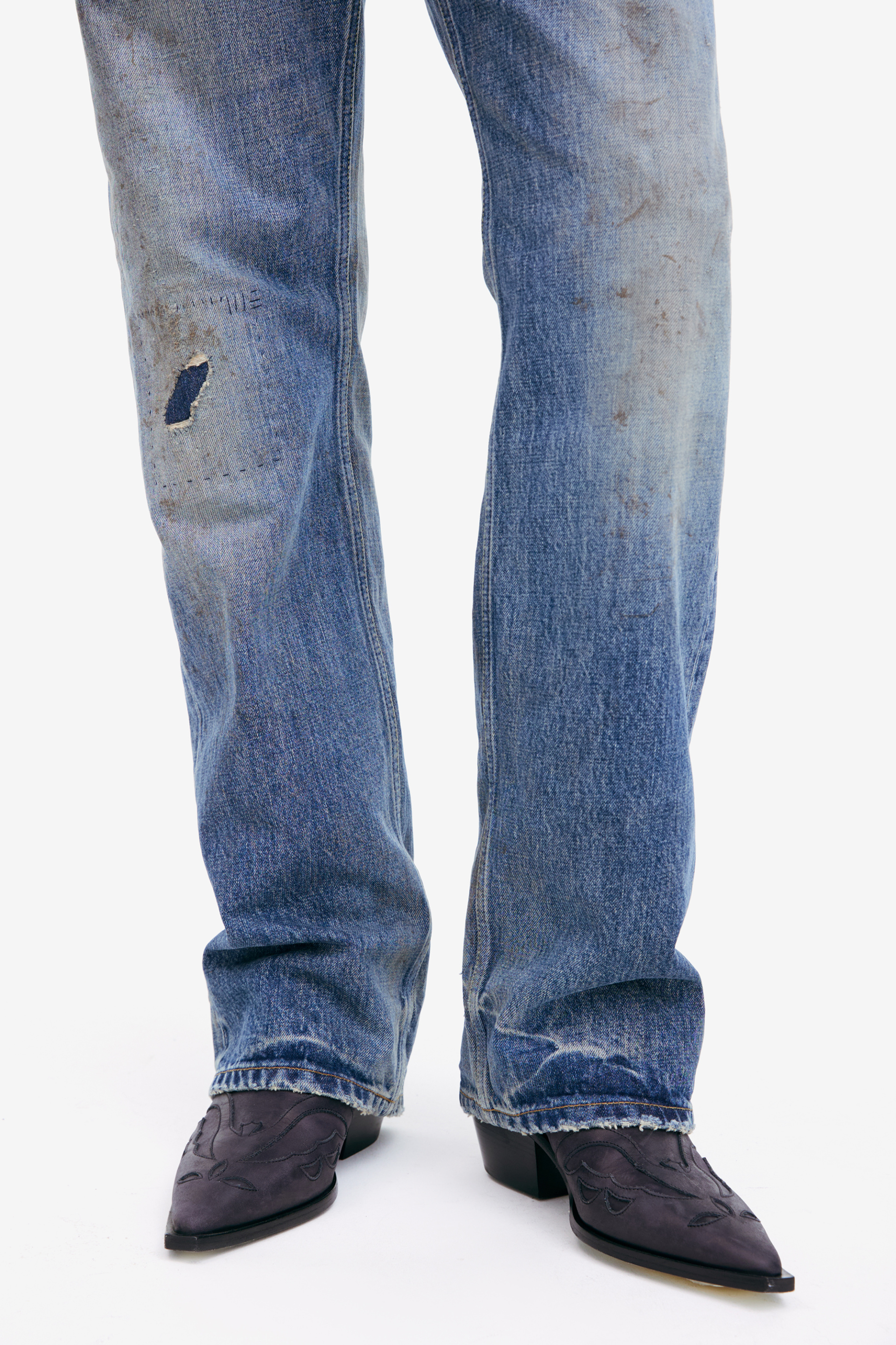 Enfants Riches Déprimés Джинсы с эффектом грязи