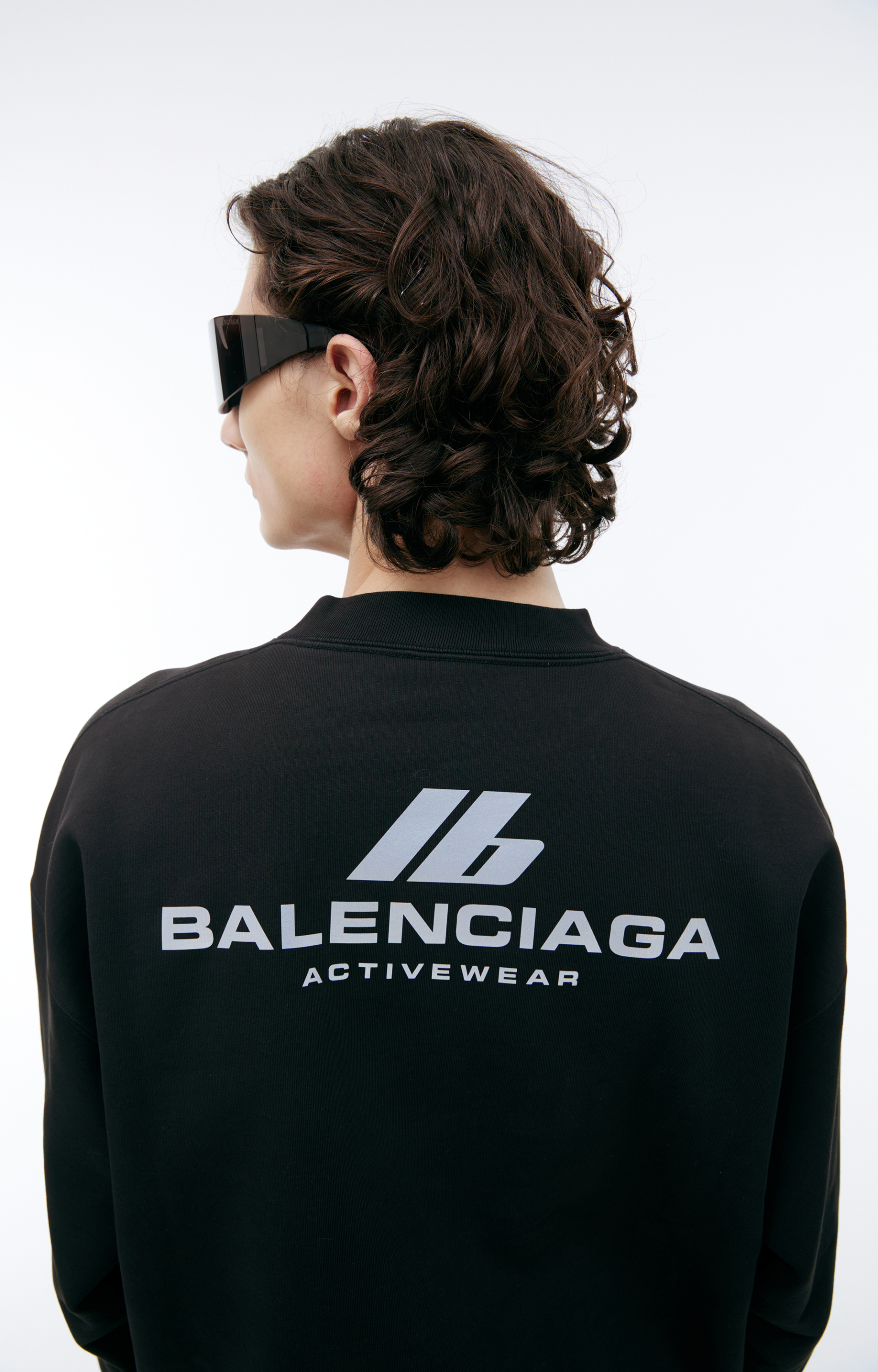 Balenciaga Черный свитшот с логотипом