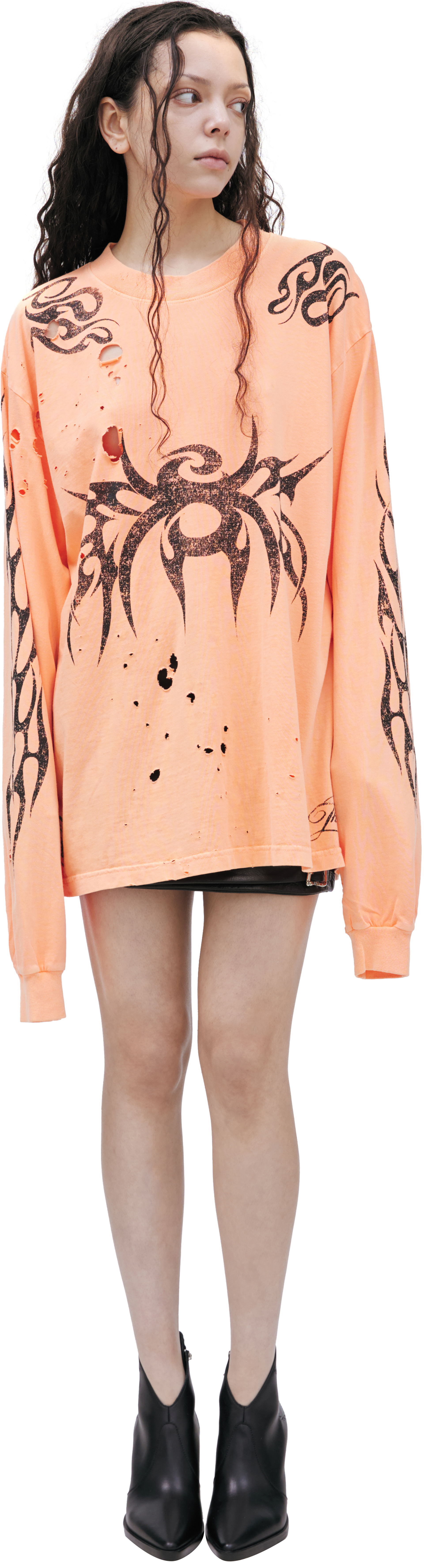 Hellstar Лонгслив с рваным эффектом