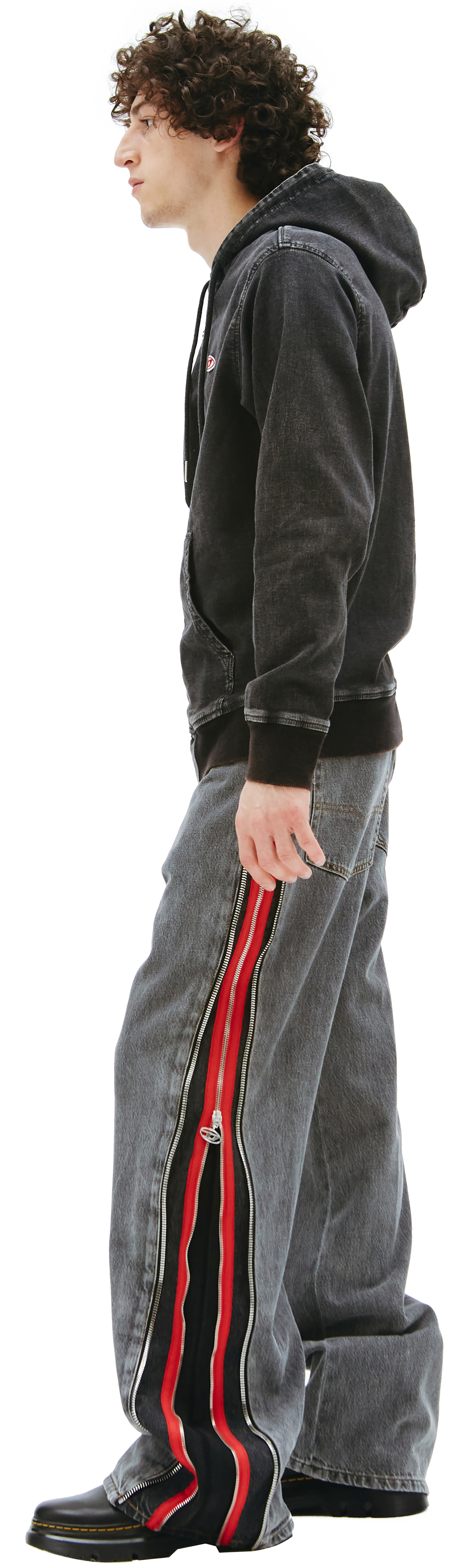Diesel Джинсовое худи D-GIR на молнии