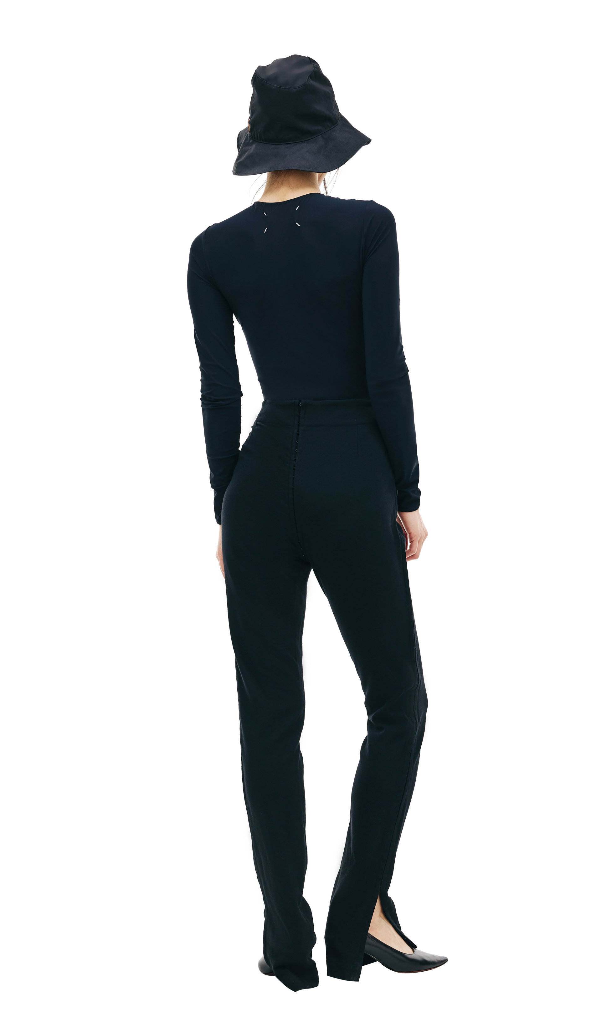 Ann Demeulemeester Черные леггинсы на крючках