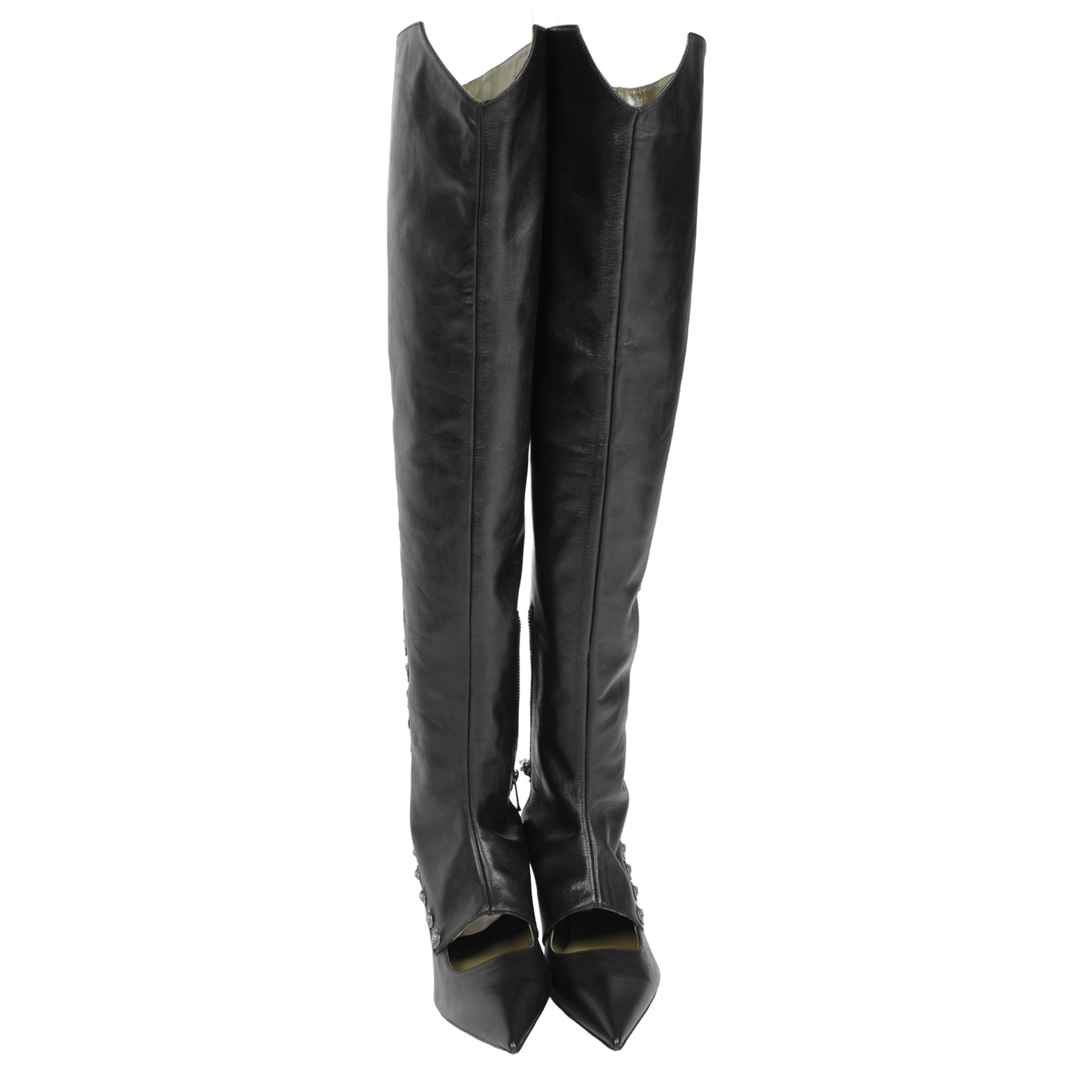 Enfants Riches Déprimés Черные сапоги из кожи