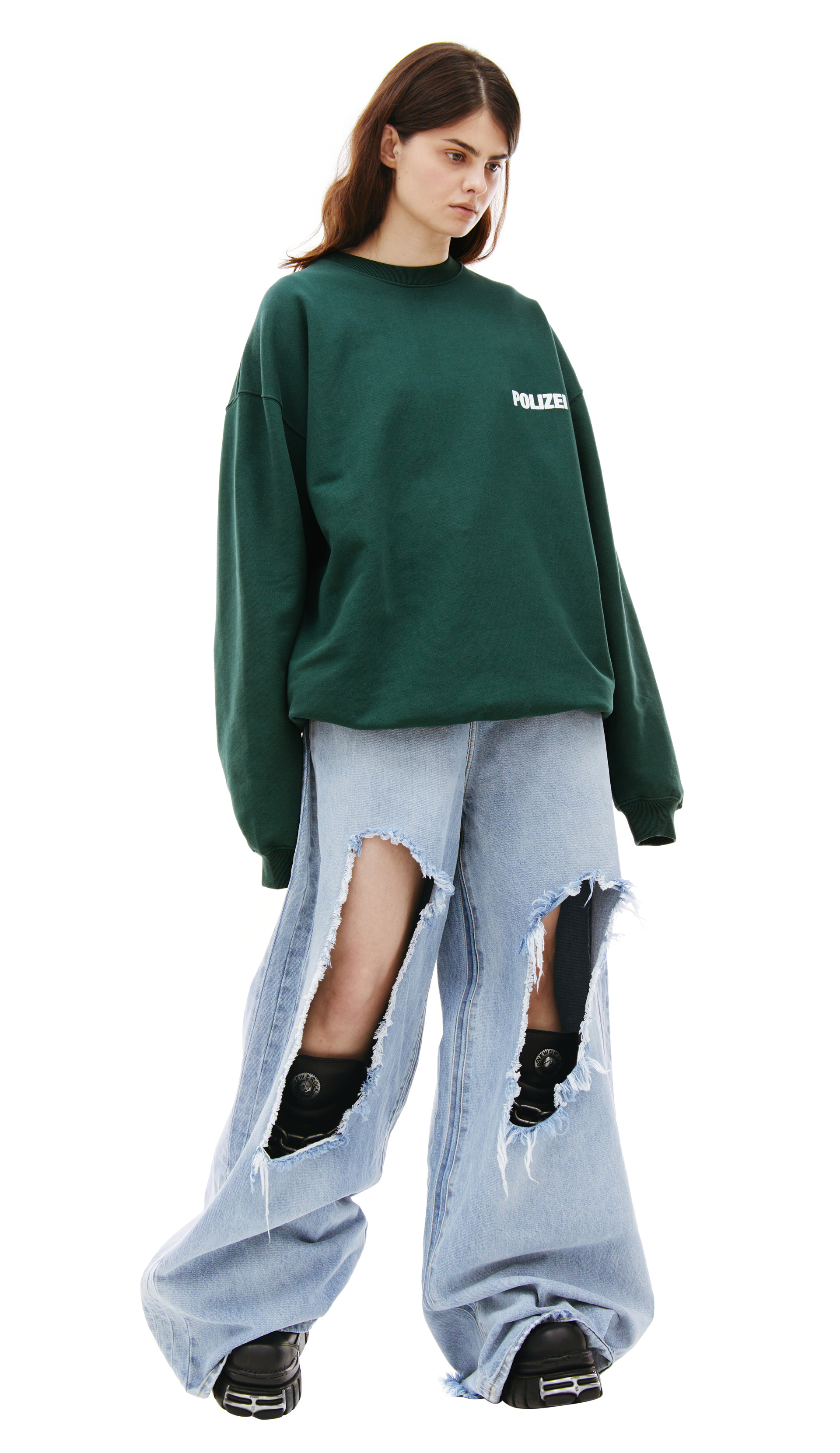 VETEMENTS Свитшот с принтом Polizei