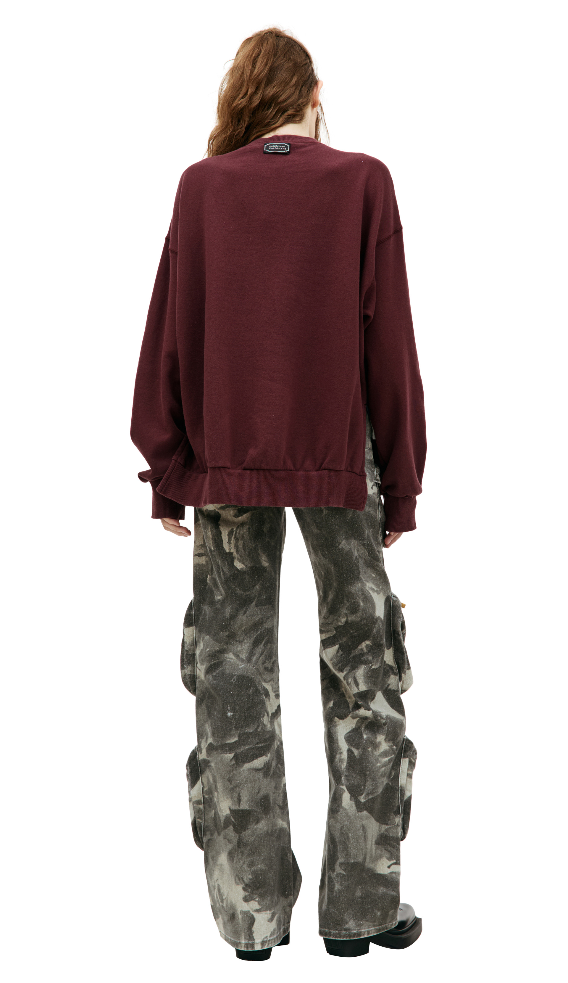 Undercover Асимметричный свитшот с принтом