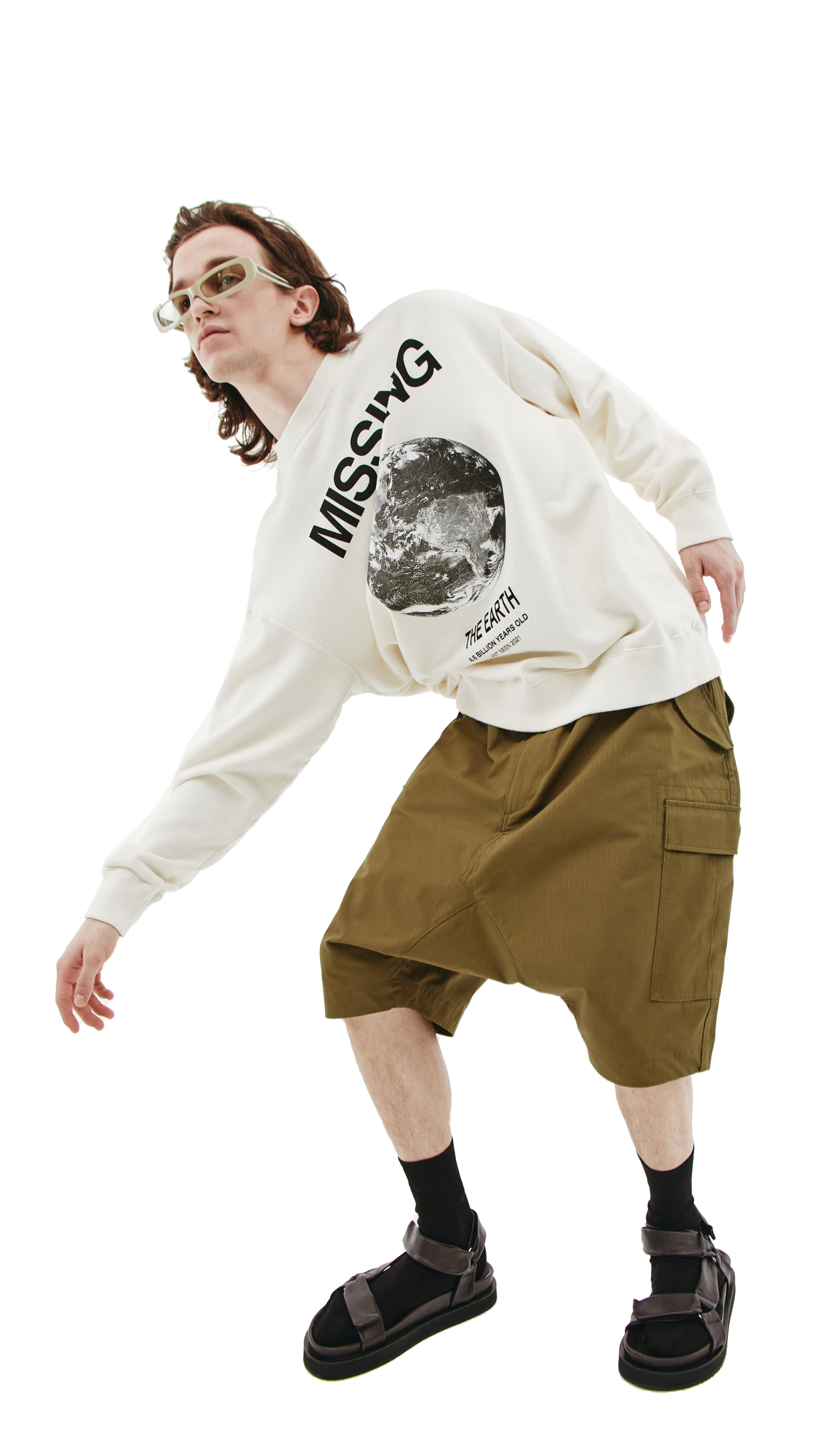 Undercover Свитшот из хлопка с принтом