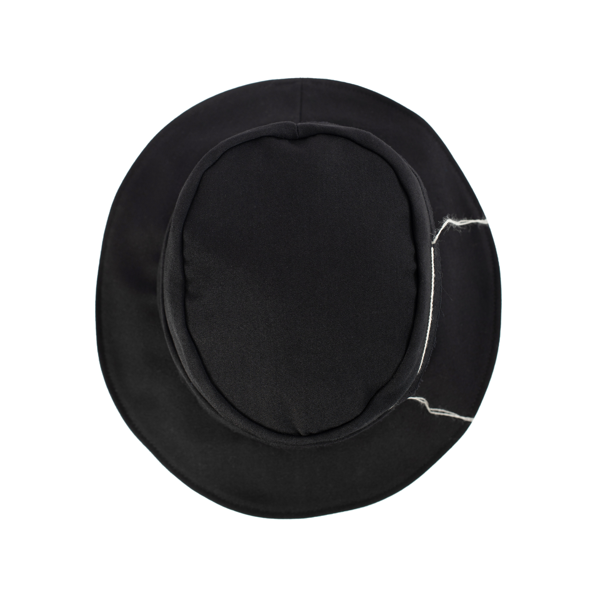 Y\'s Черная шляпа с белыми нитями