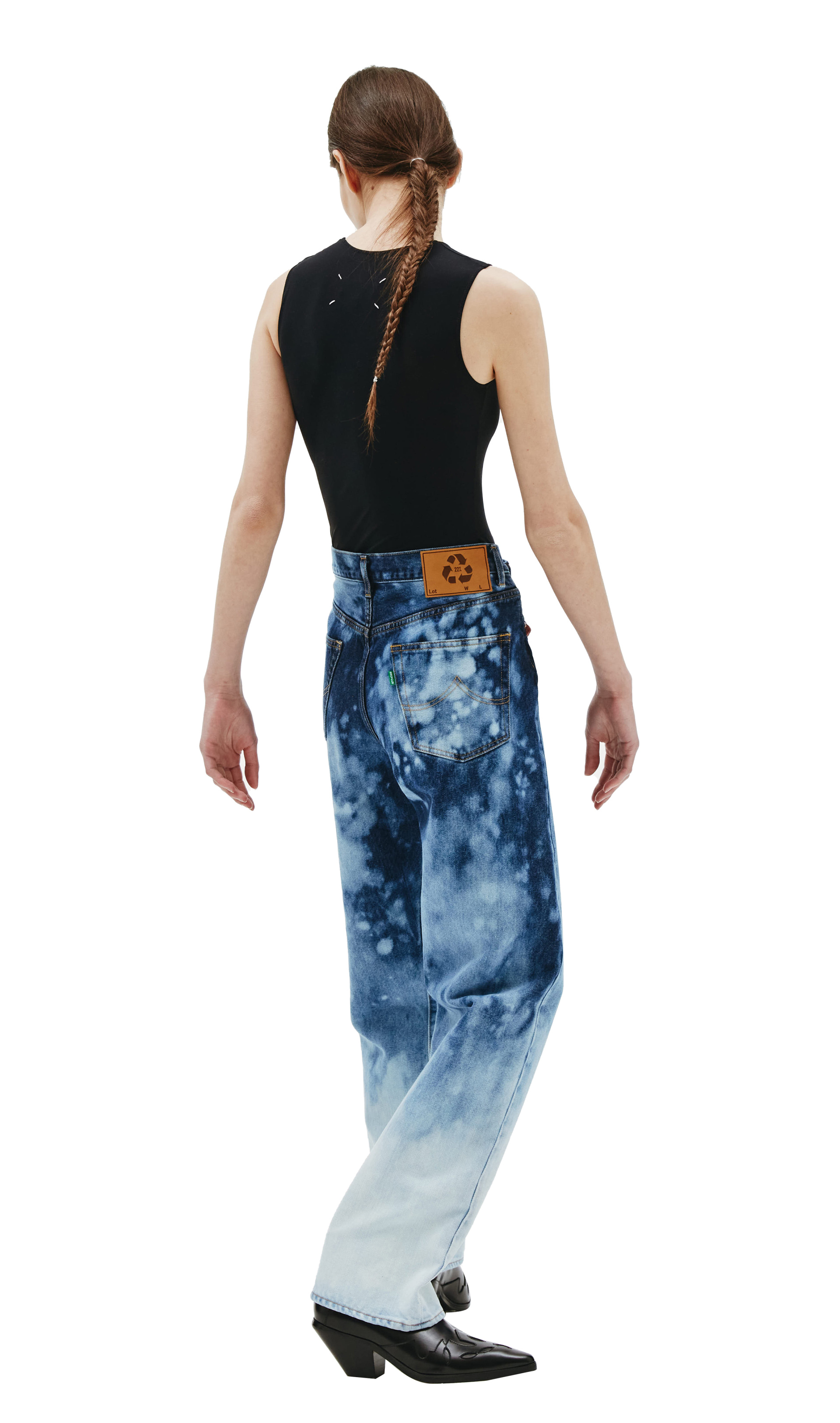 Doublet Тай дай джинсы из переработанного денима