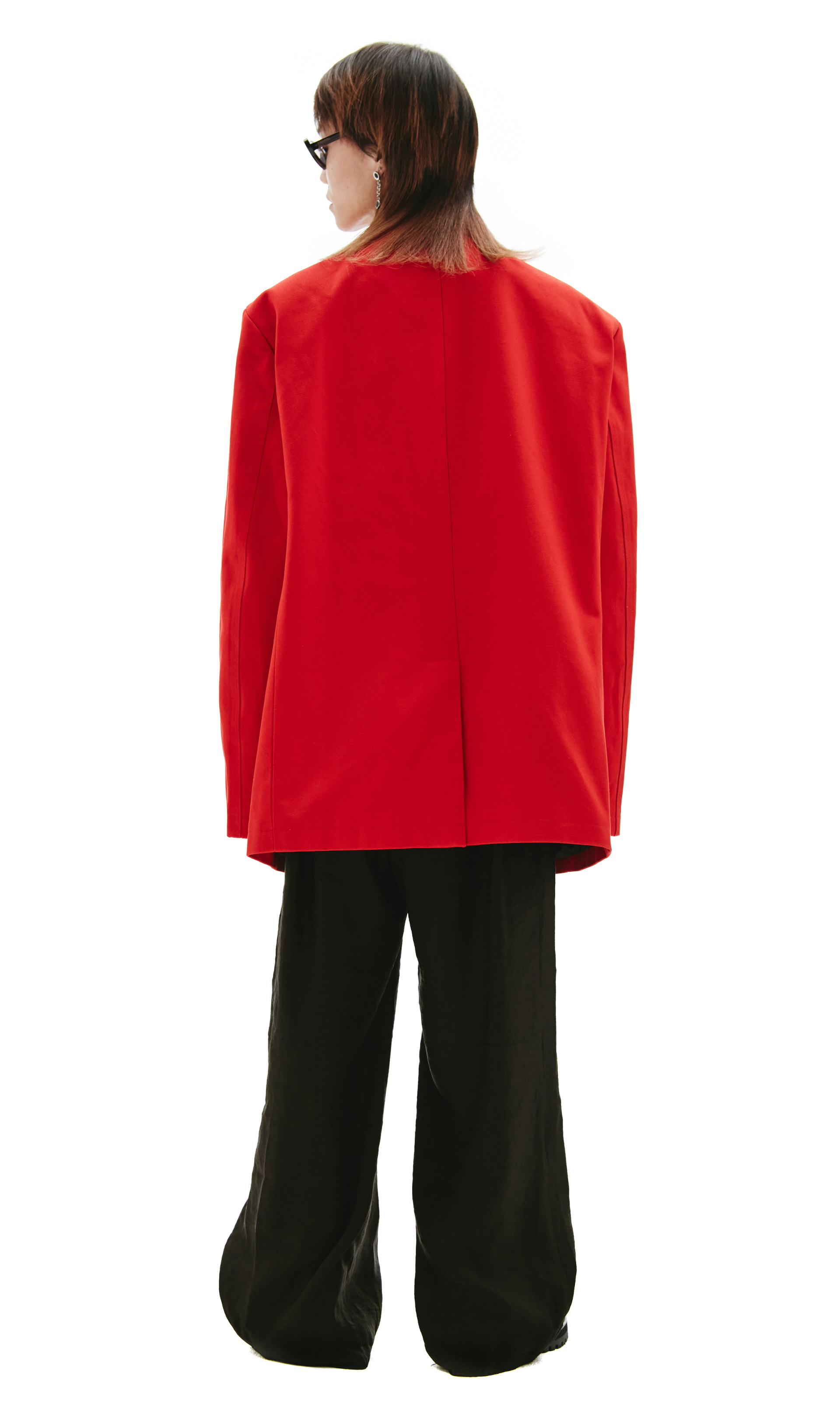 Raf Simons Красный оверсайз пиджак