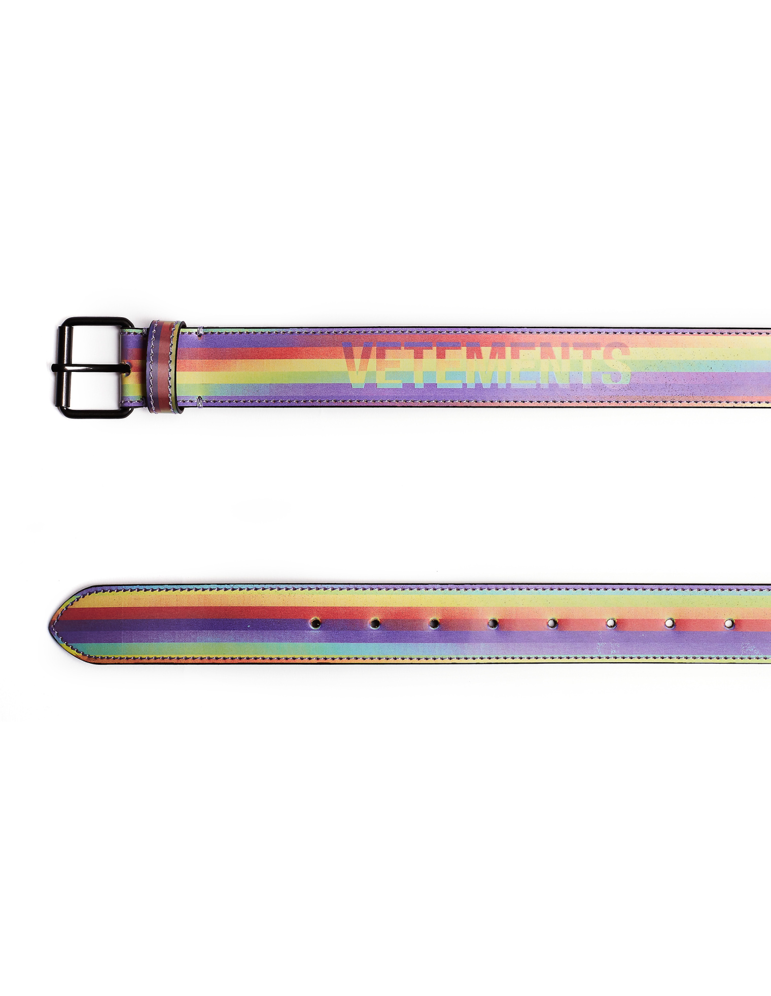 VETEMENTS Кожаный ремень Rainbow