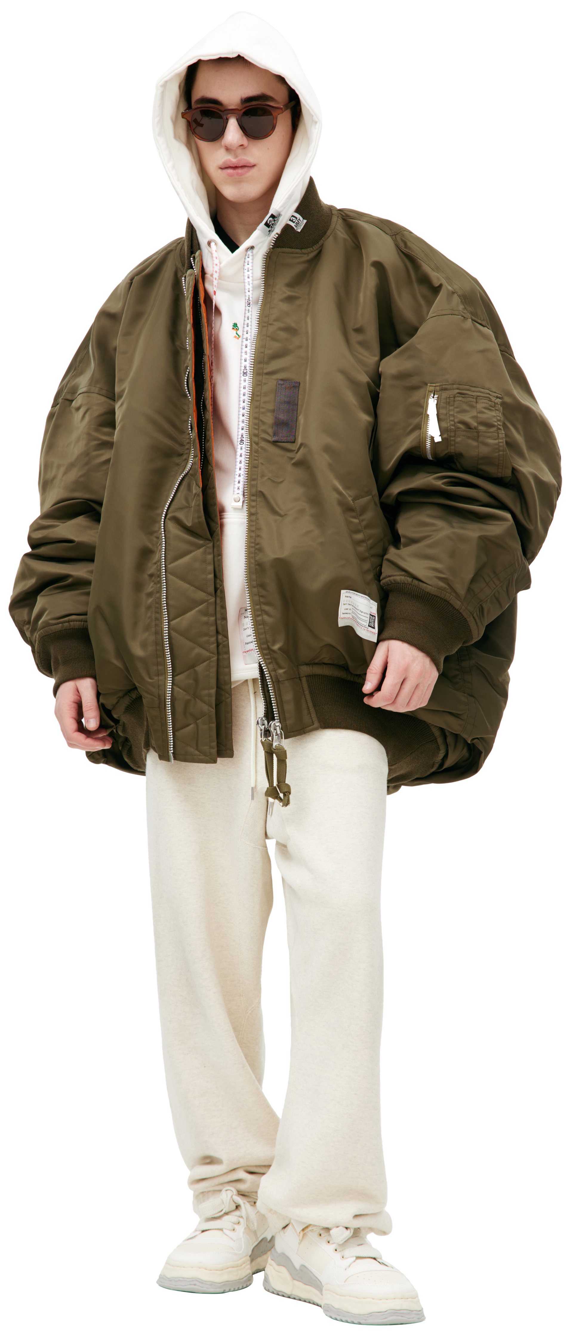 Maison Mihara Yasuhiro Двусторонний бомбер на молнии