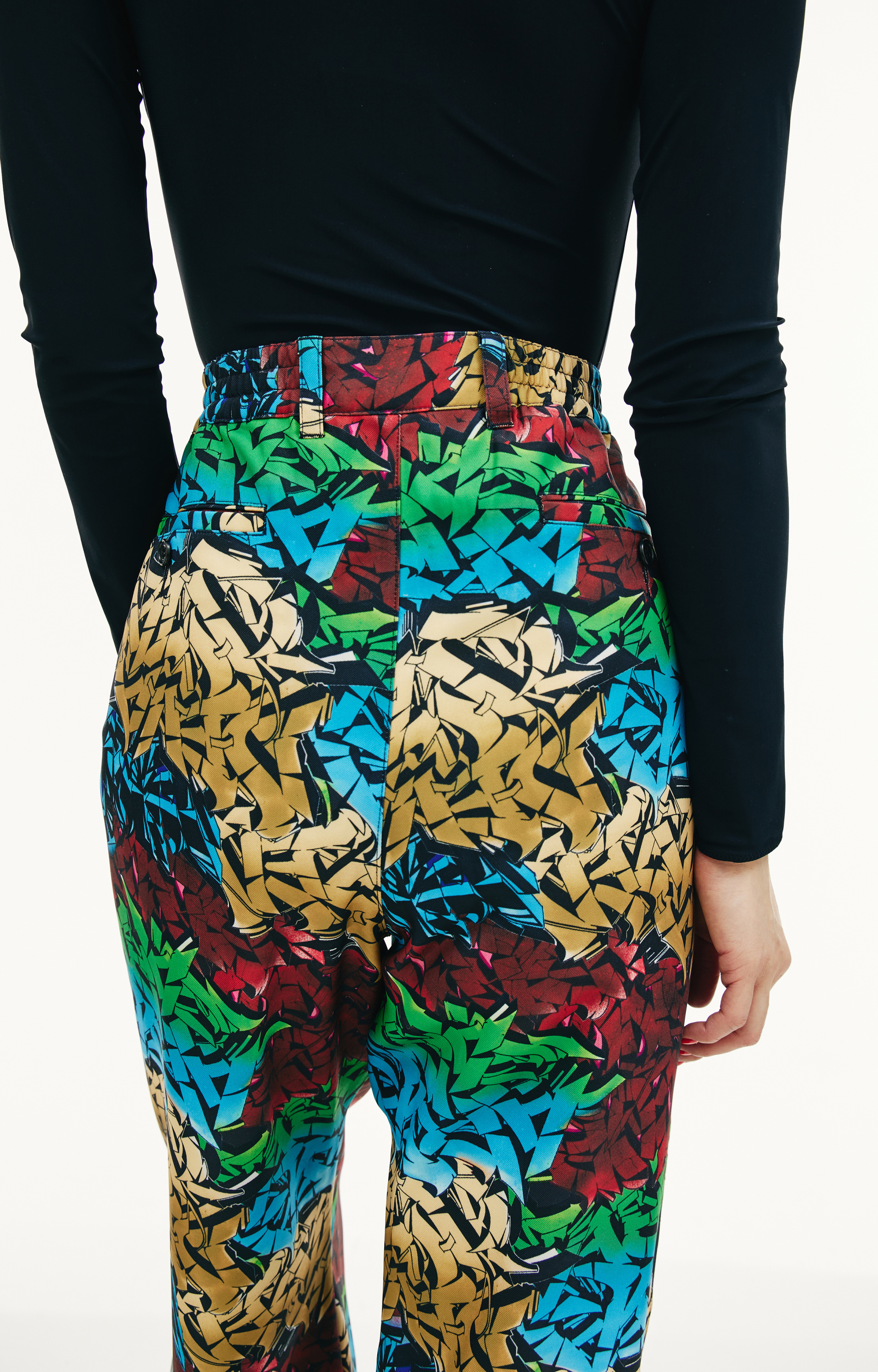 Children of the discordance Прямые брюки с монопринтом