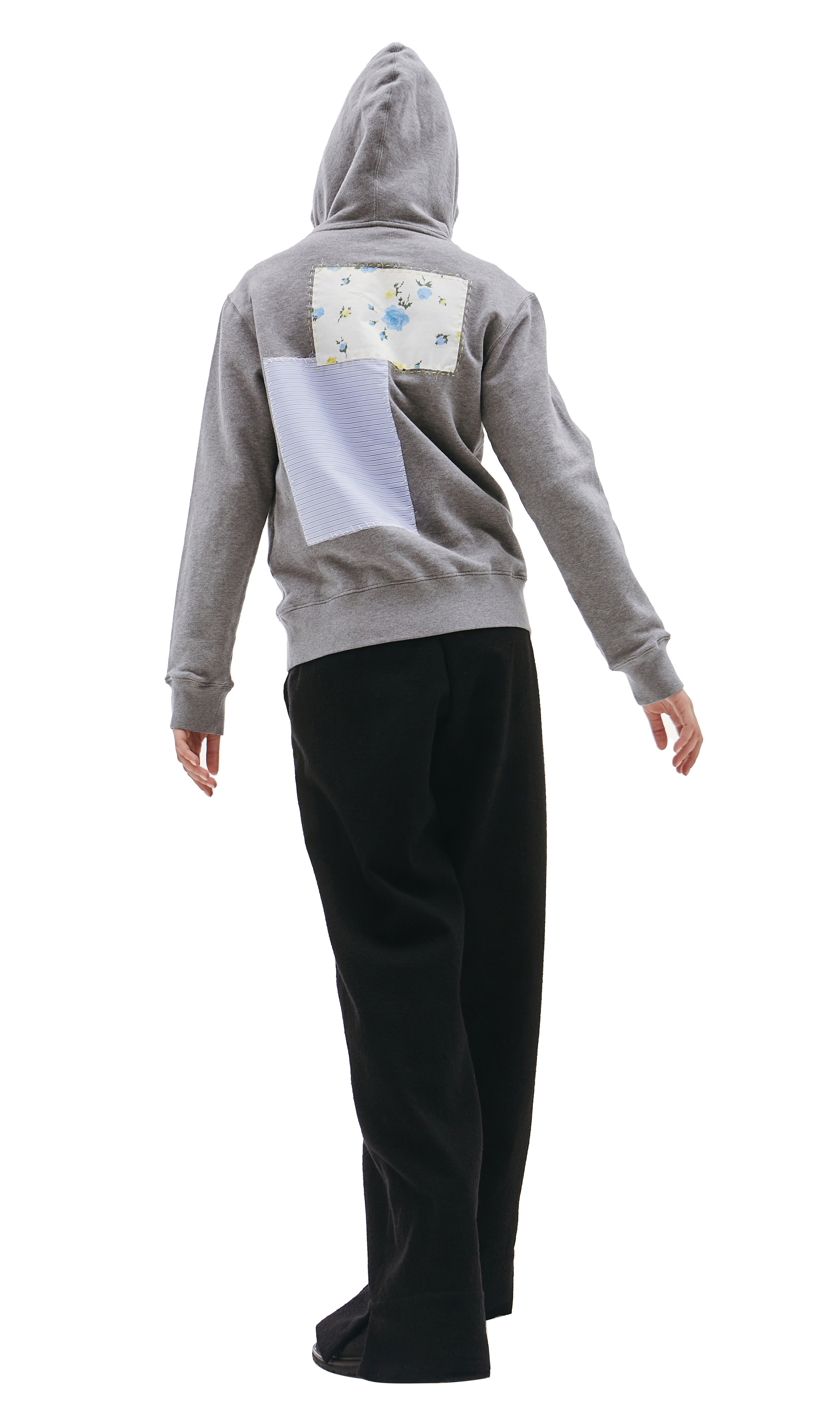 Golden Goose Серое худи с патчами