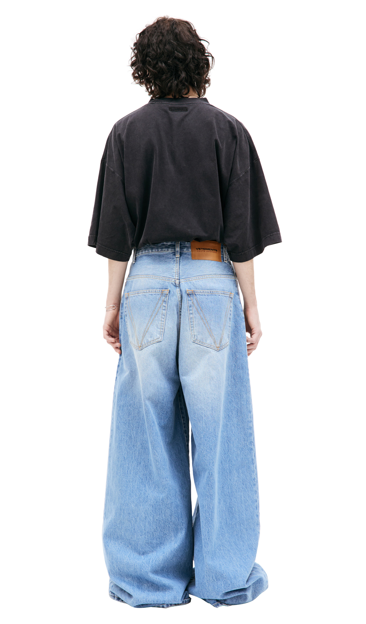 VETEMENTS Широкие джинсы с высокой талией