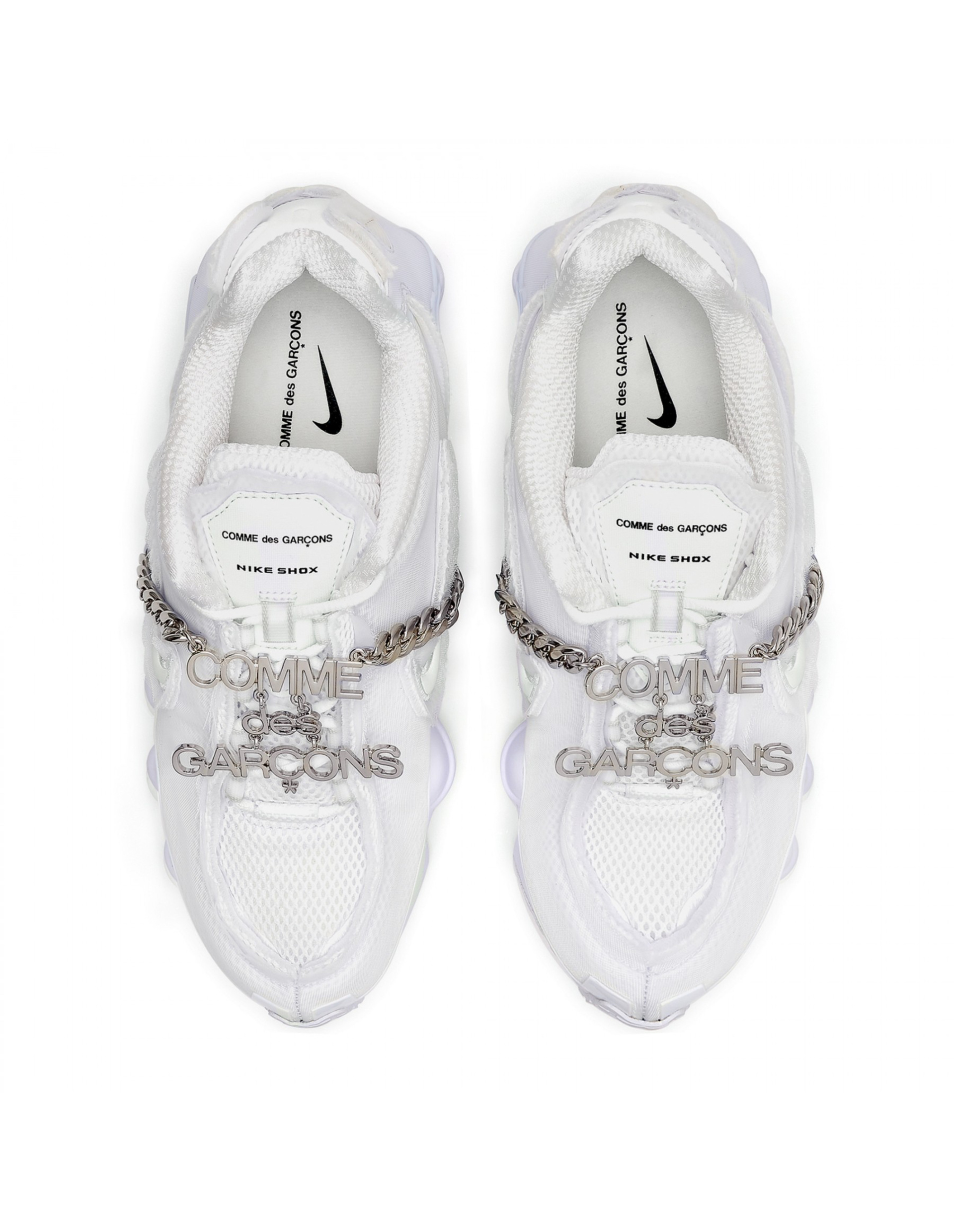 Comme des Garcons Белые кроссовки Nike Shox TL