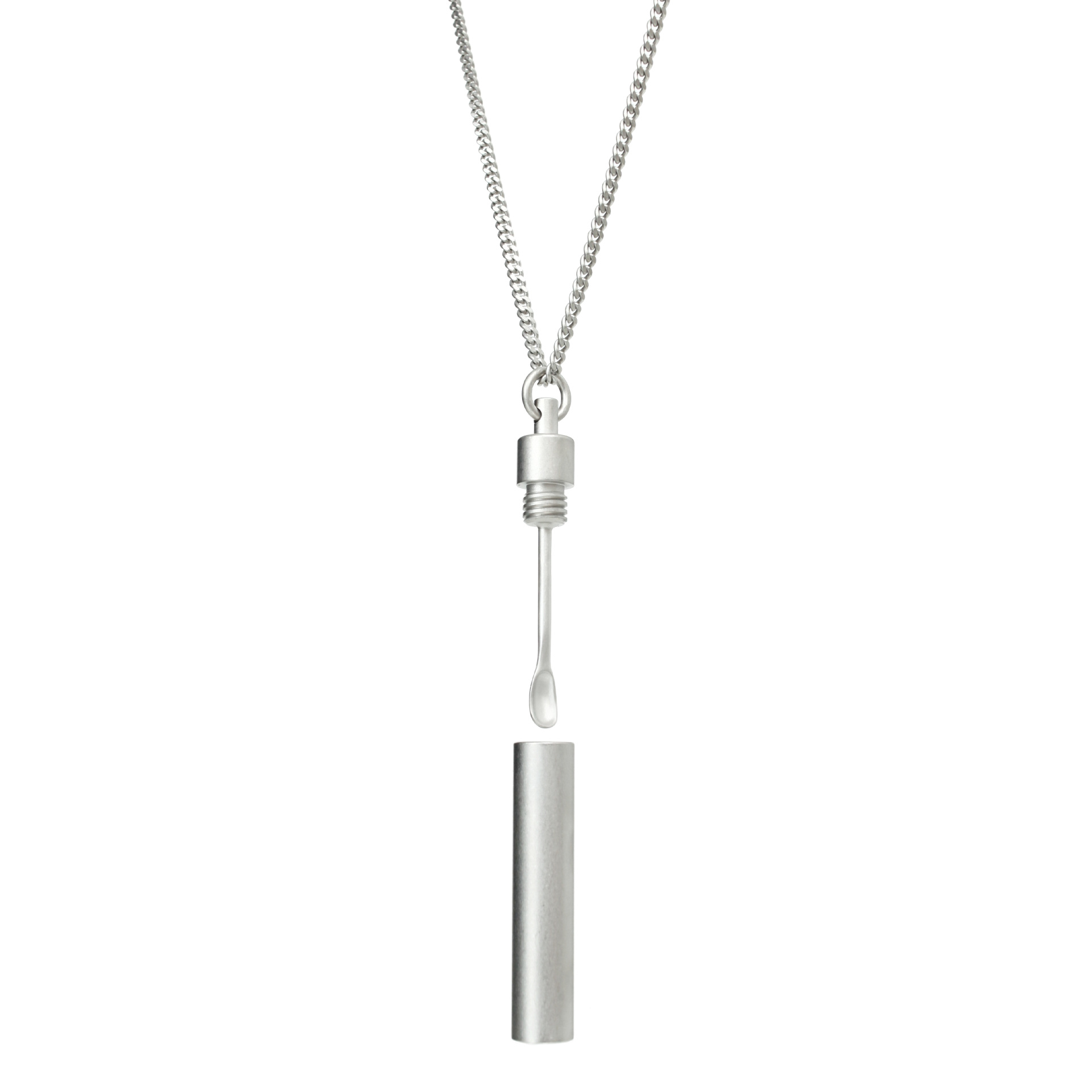 VETEMENTS Серебристое колье с колбой