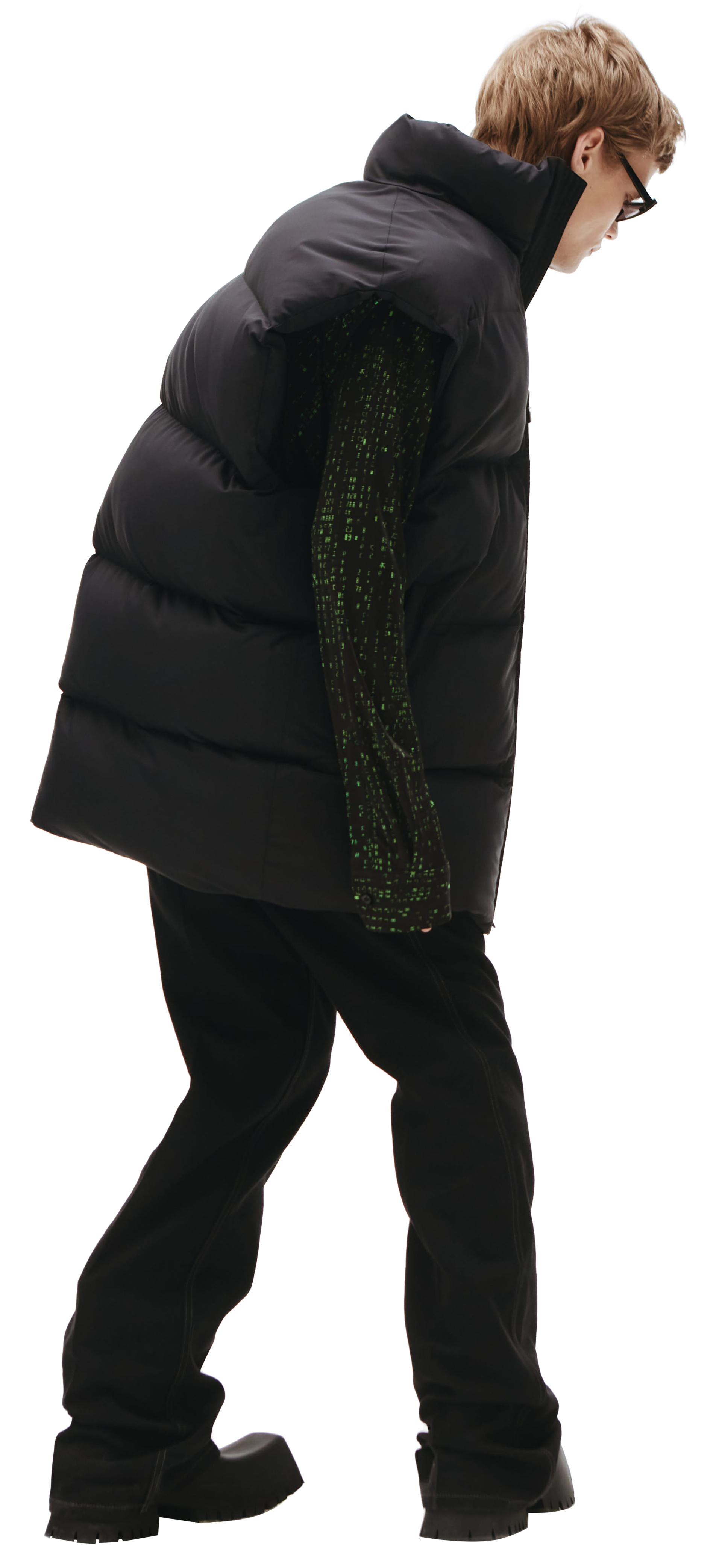 Balenciaga Оверсайз жилет с вышивкой логотипа