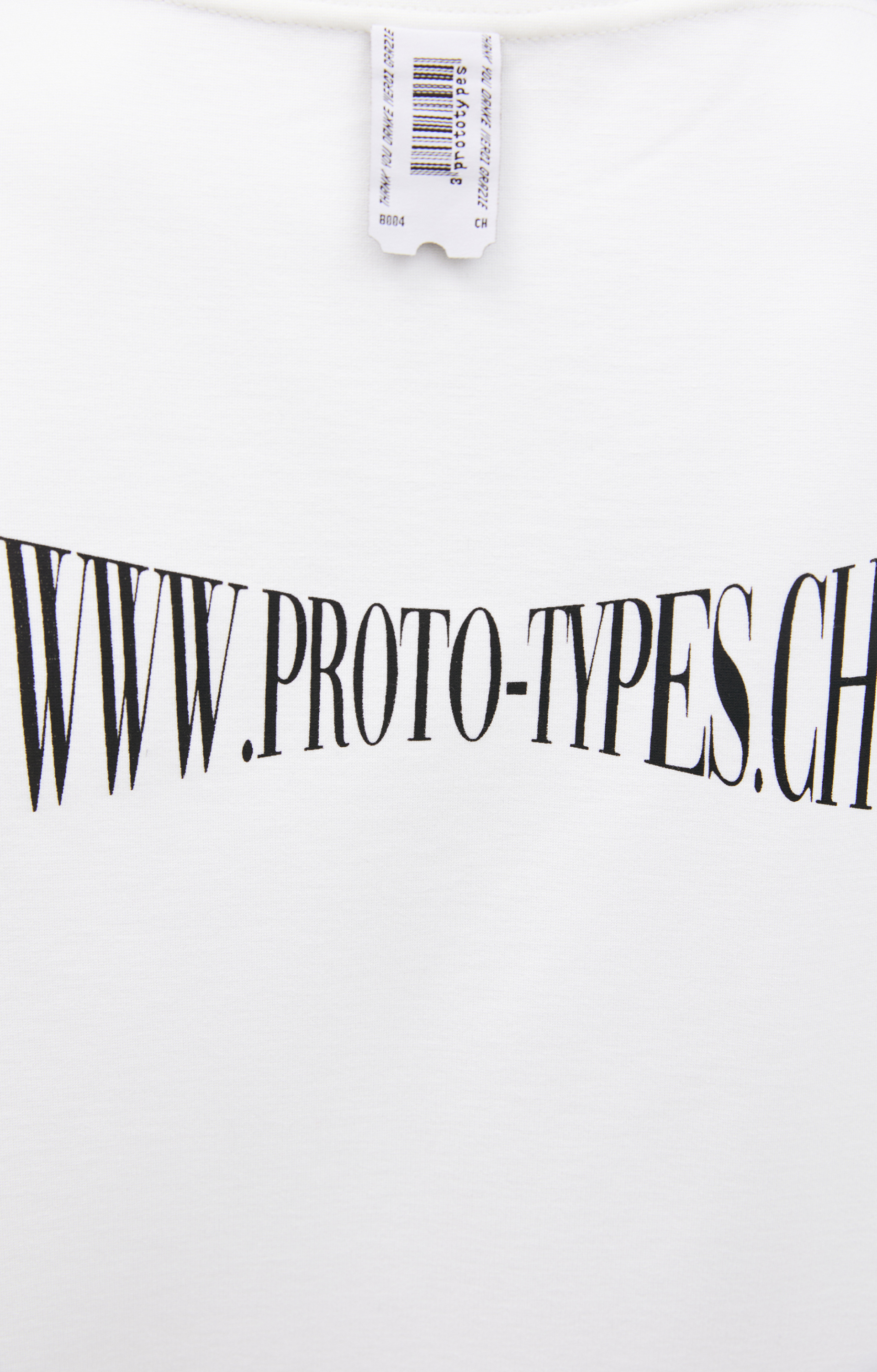 PROTOTYPES Двуцветная футболка с принтом