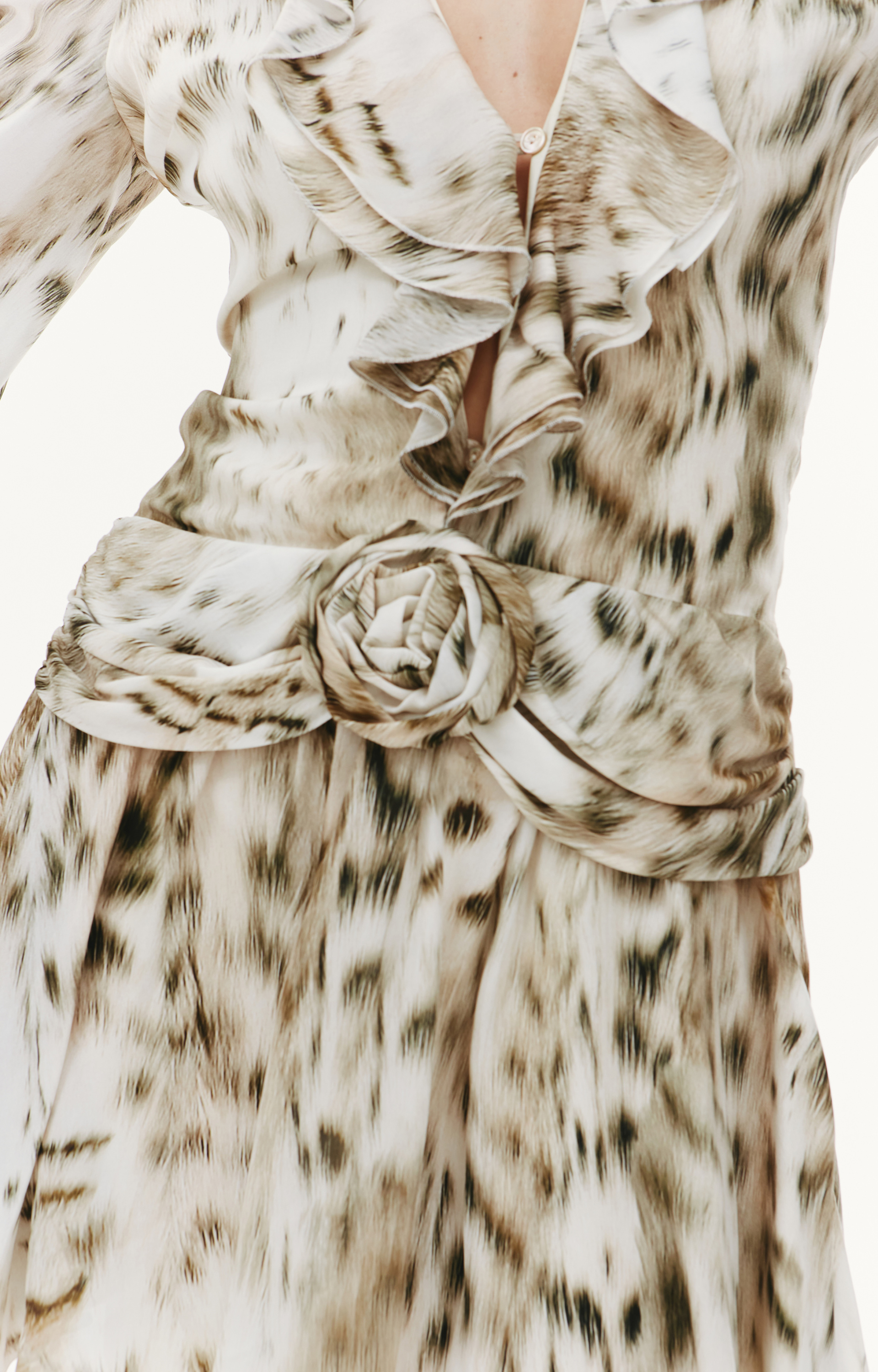 Blumarine Платье с анималистичным принтом