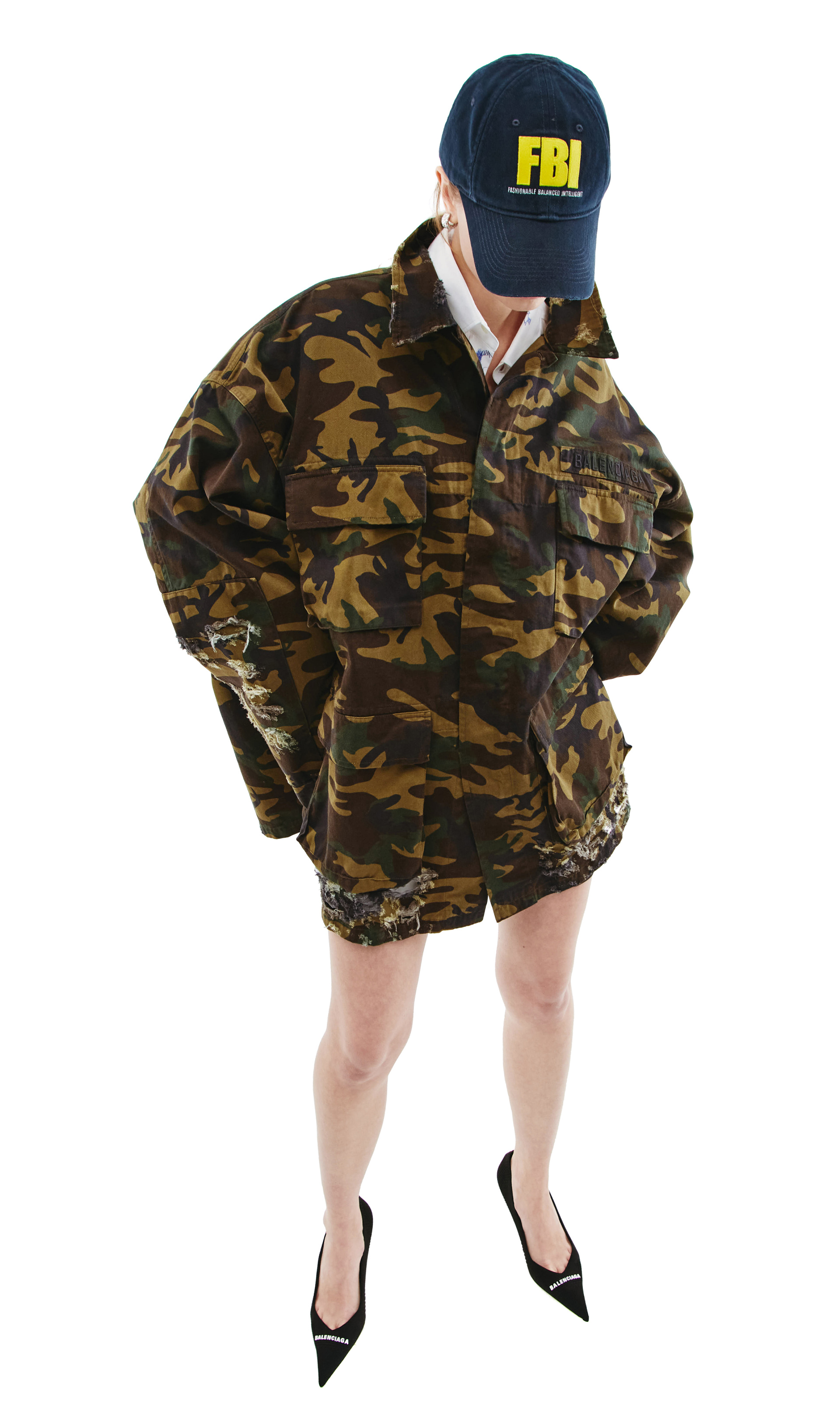 Balenciaga Кепка с нашивкой FBI