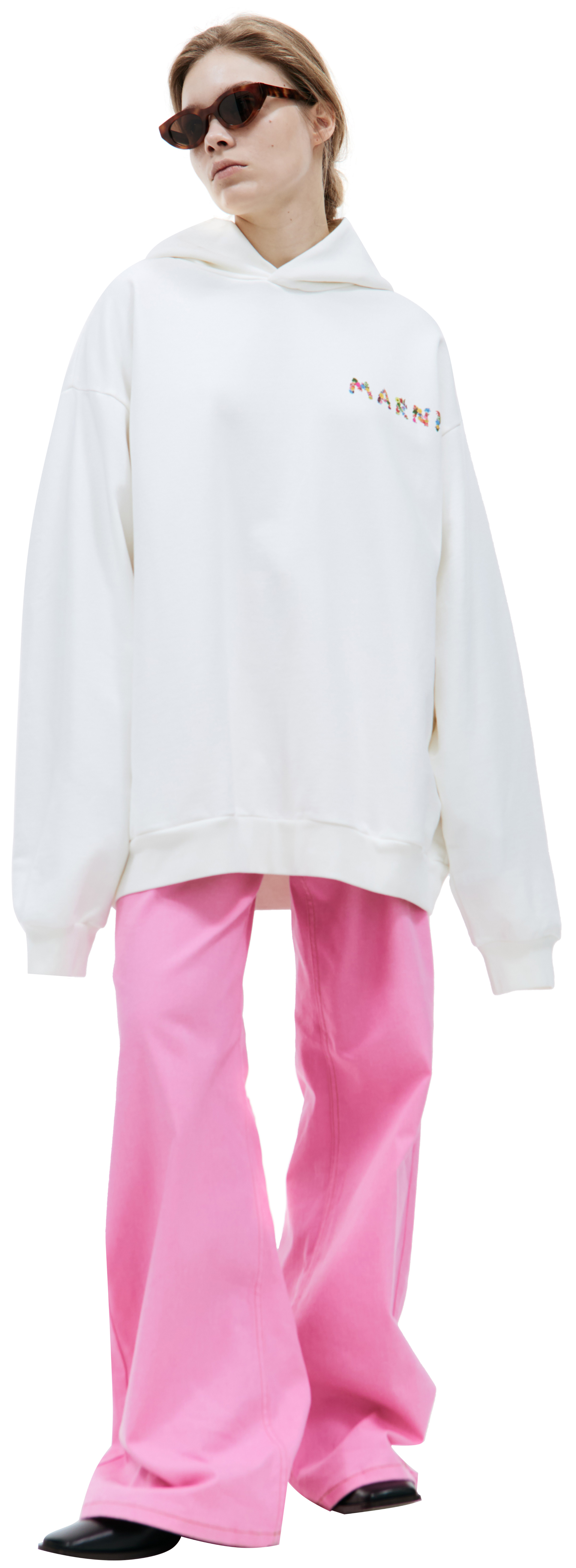 Marni Оверсайз худи с принтом