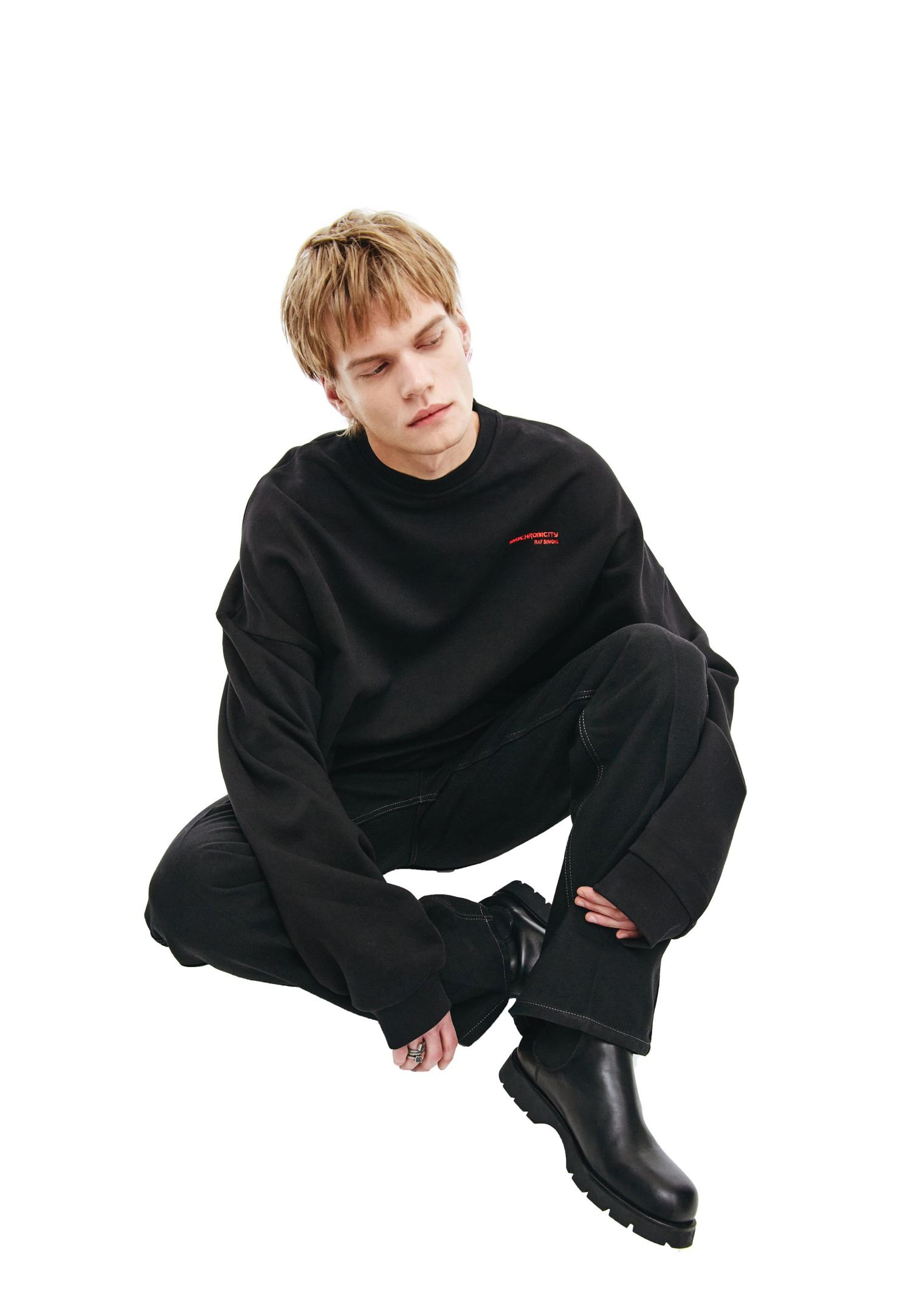 Raf Simons Оверсайз Свитшот Synchronicity