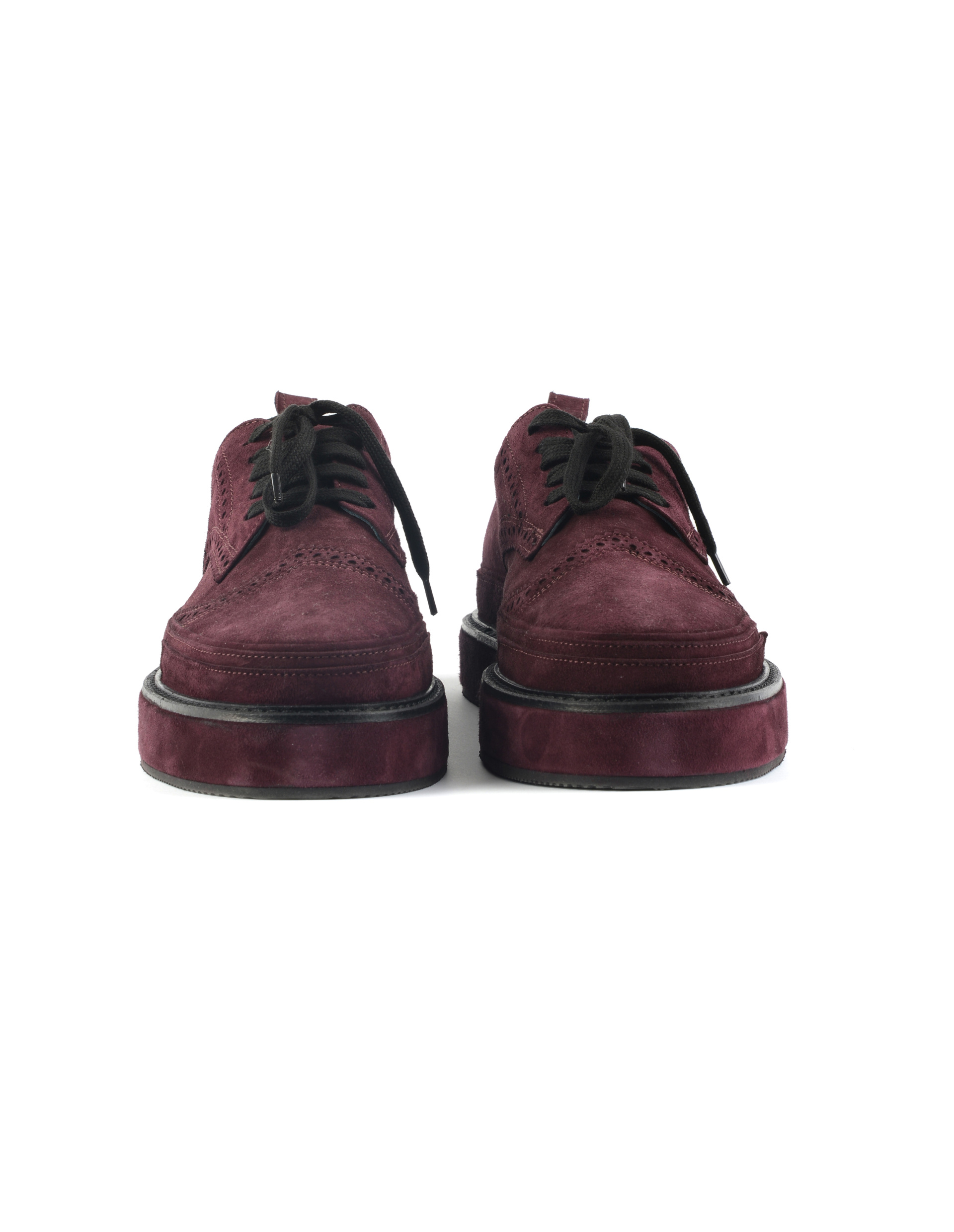 Ann Demeulemeester Замшевые броги на платформе