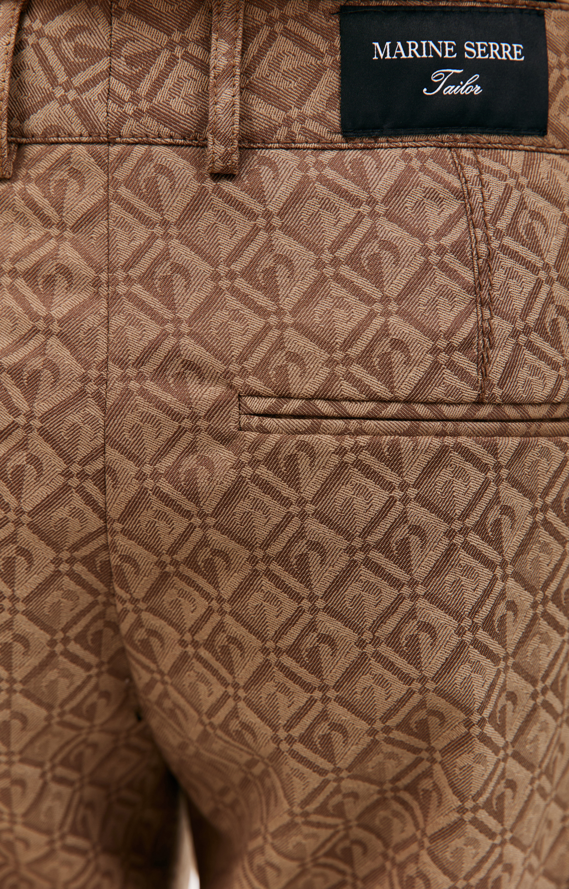 MARINE SERRE Прямые брюки с монопринтом