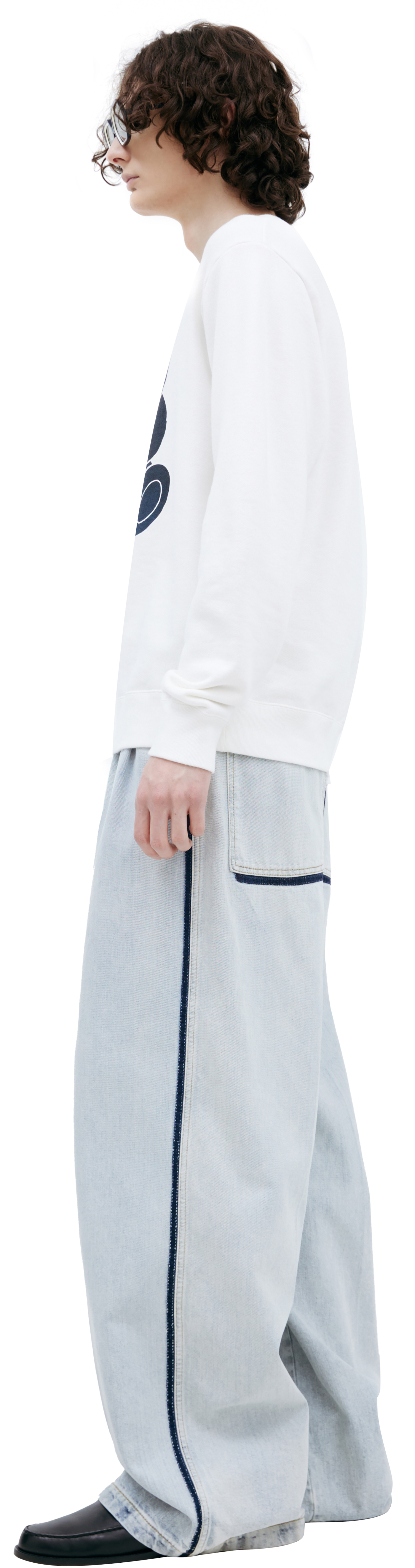 Undercover Белый свитшот с принтом