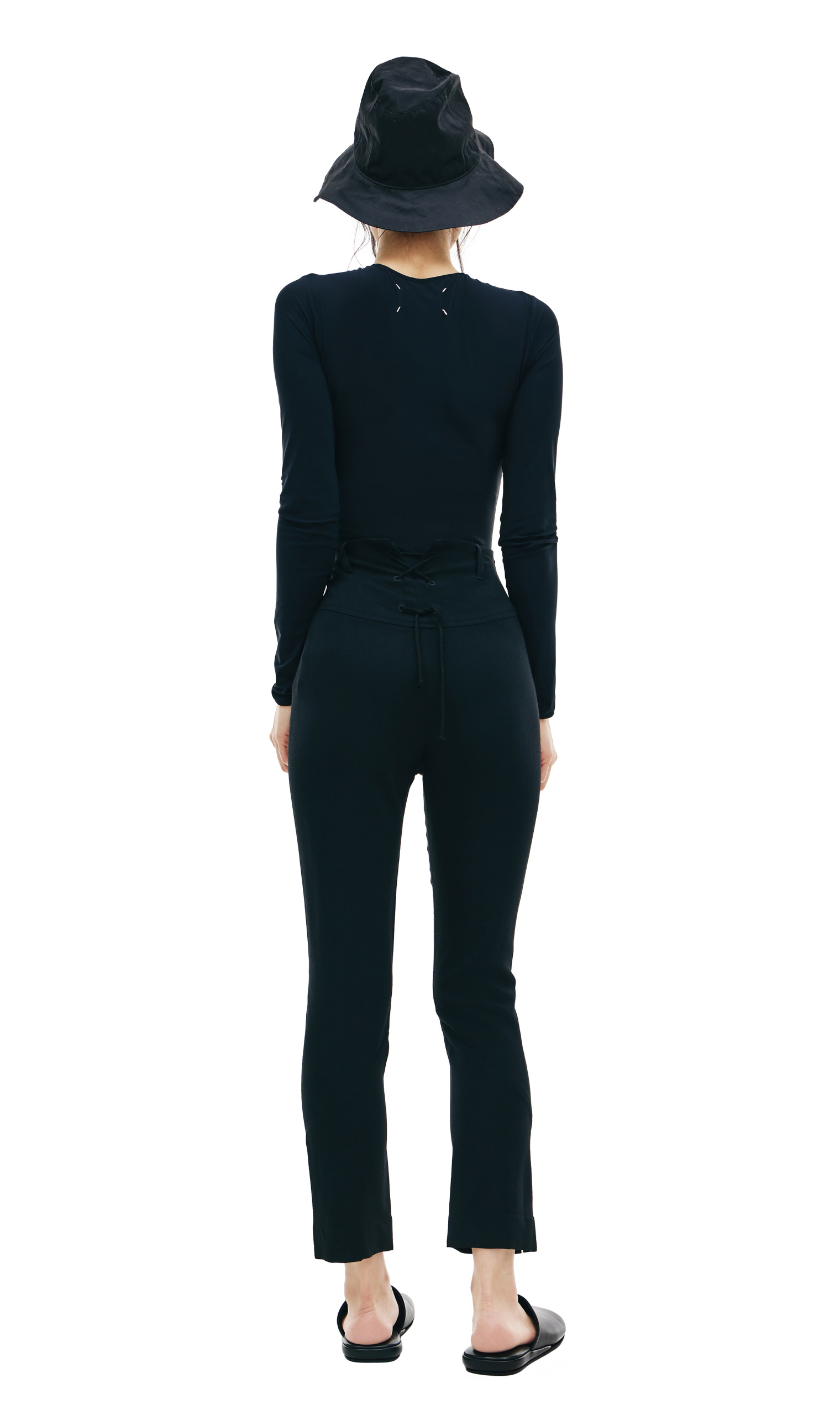 Ann Demeulemeester Черные брюки на пуговицах